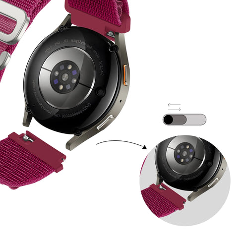 Bandz Amazfit Bip 3 (Pro) Alpine nylon band (rosé-rood)