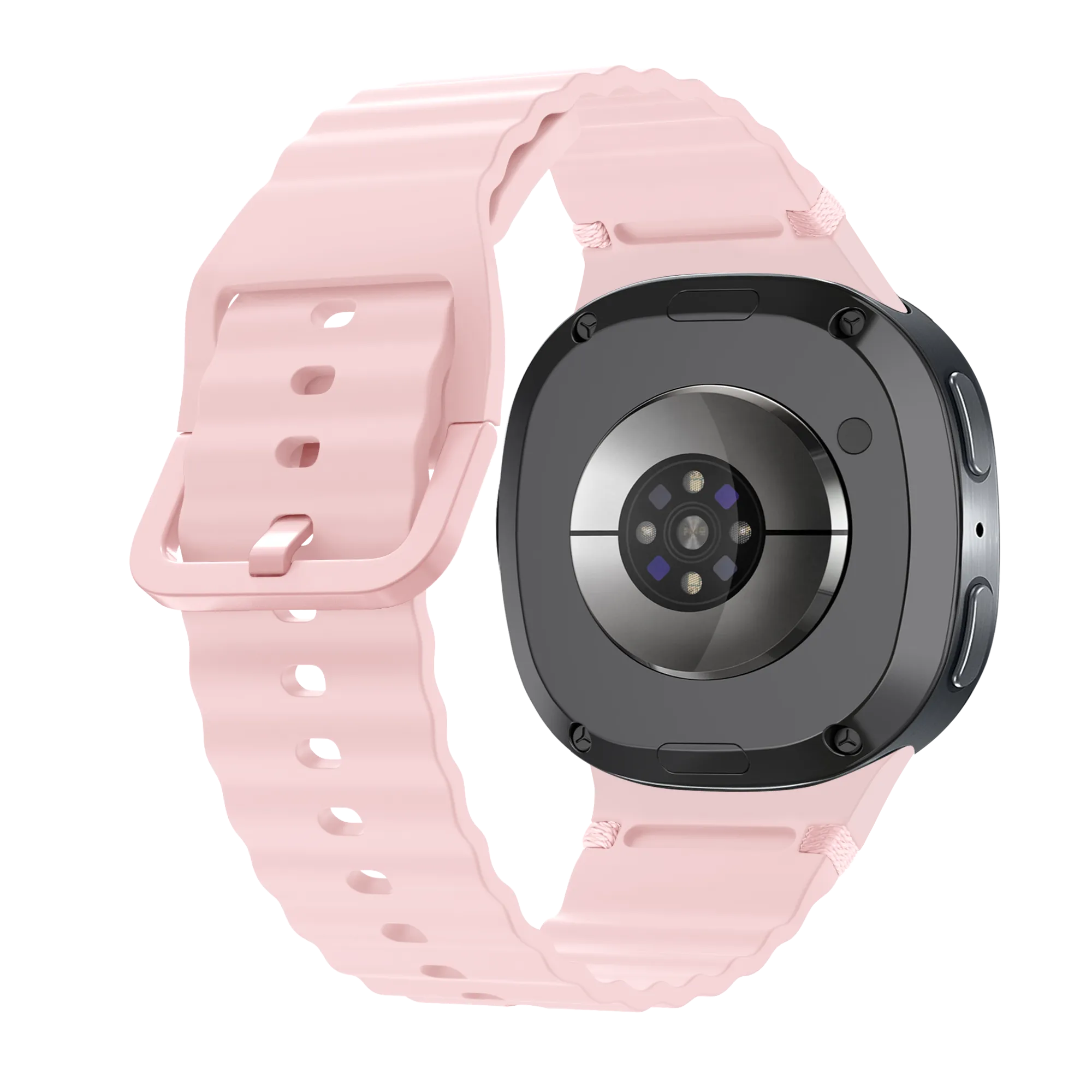 Samsung Galaxy Watch 8 - 44mm Wave Silicone Strap (Pink)