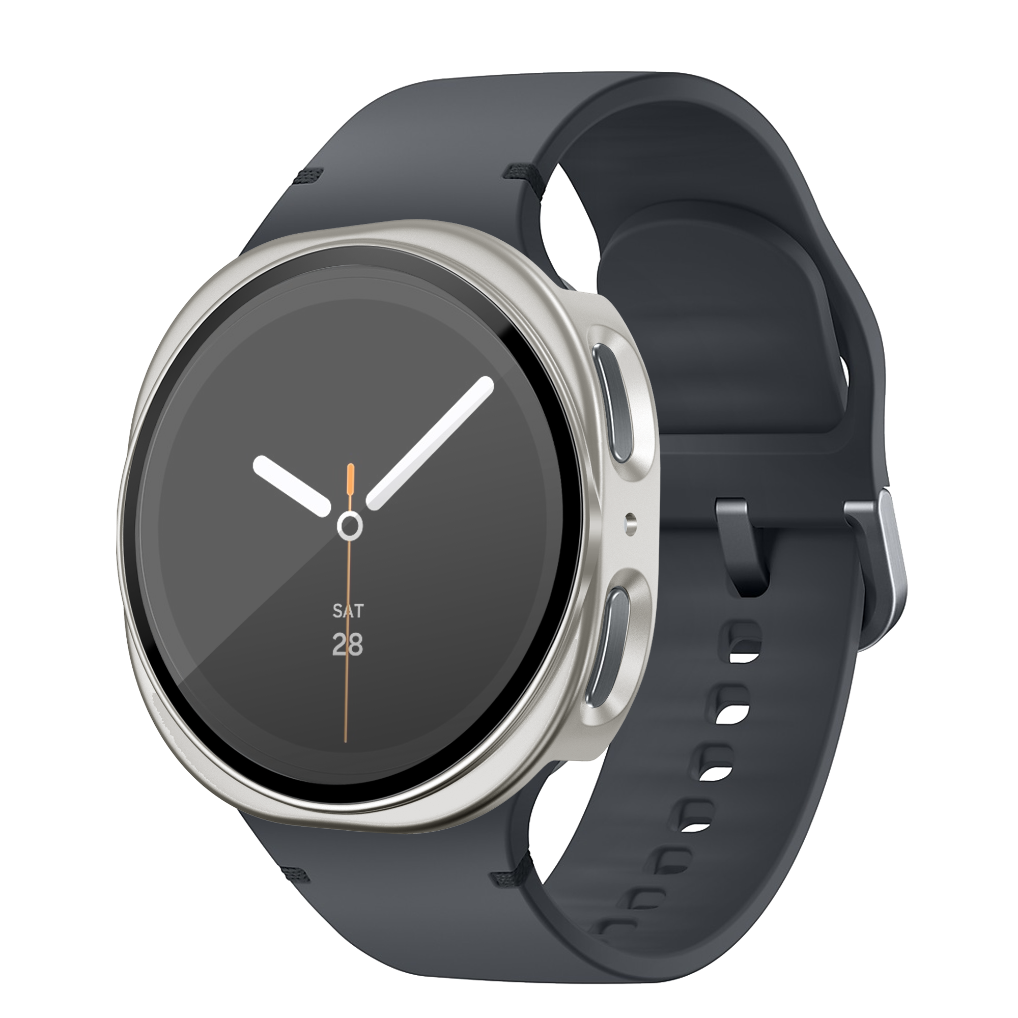 Bandz Samsung Galaxy Watch 8 - 40mm PC hoesje met glas (sterrenlicht)