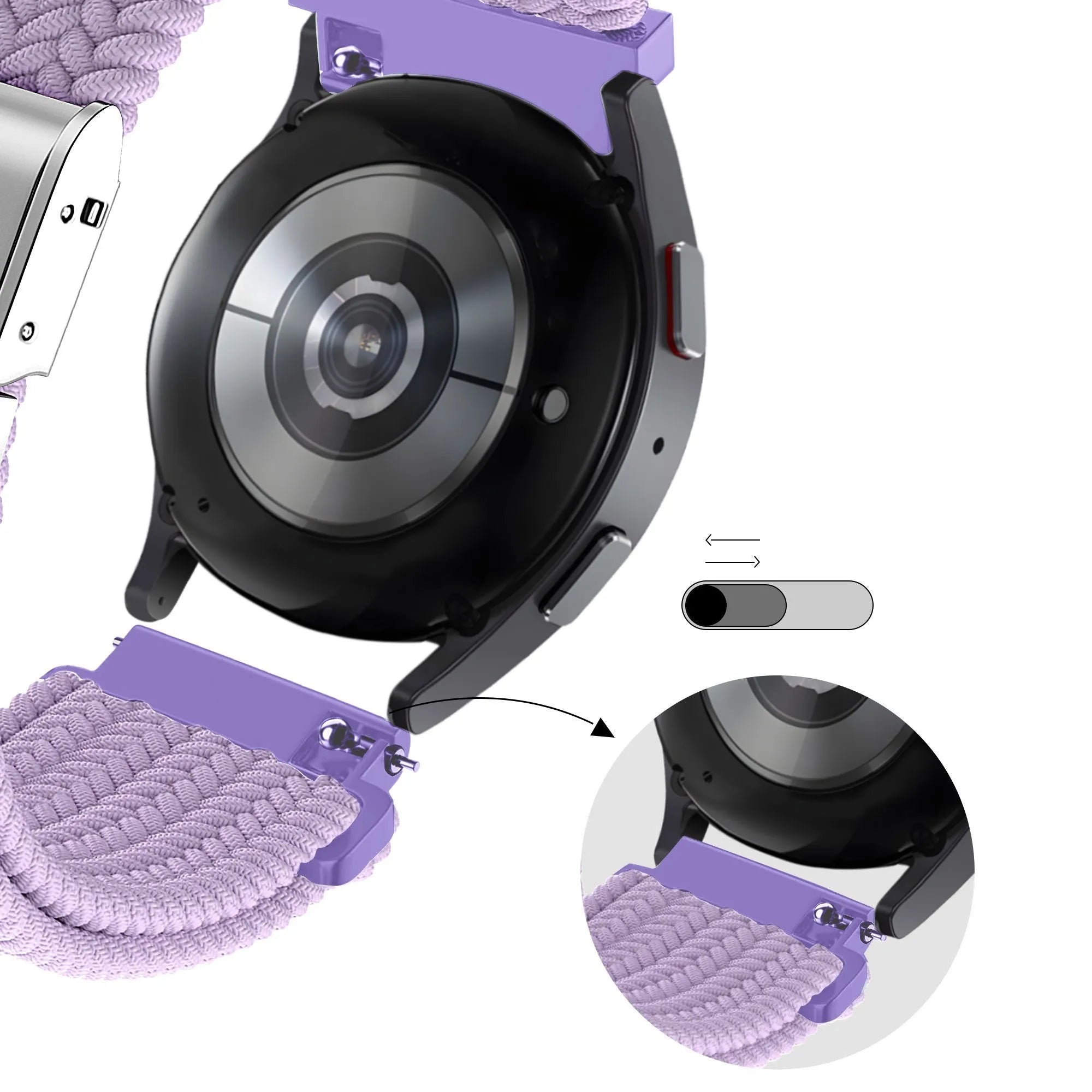 Bandz Polar Ignite 2 Woven Nylon Strap (Light Purple)