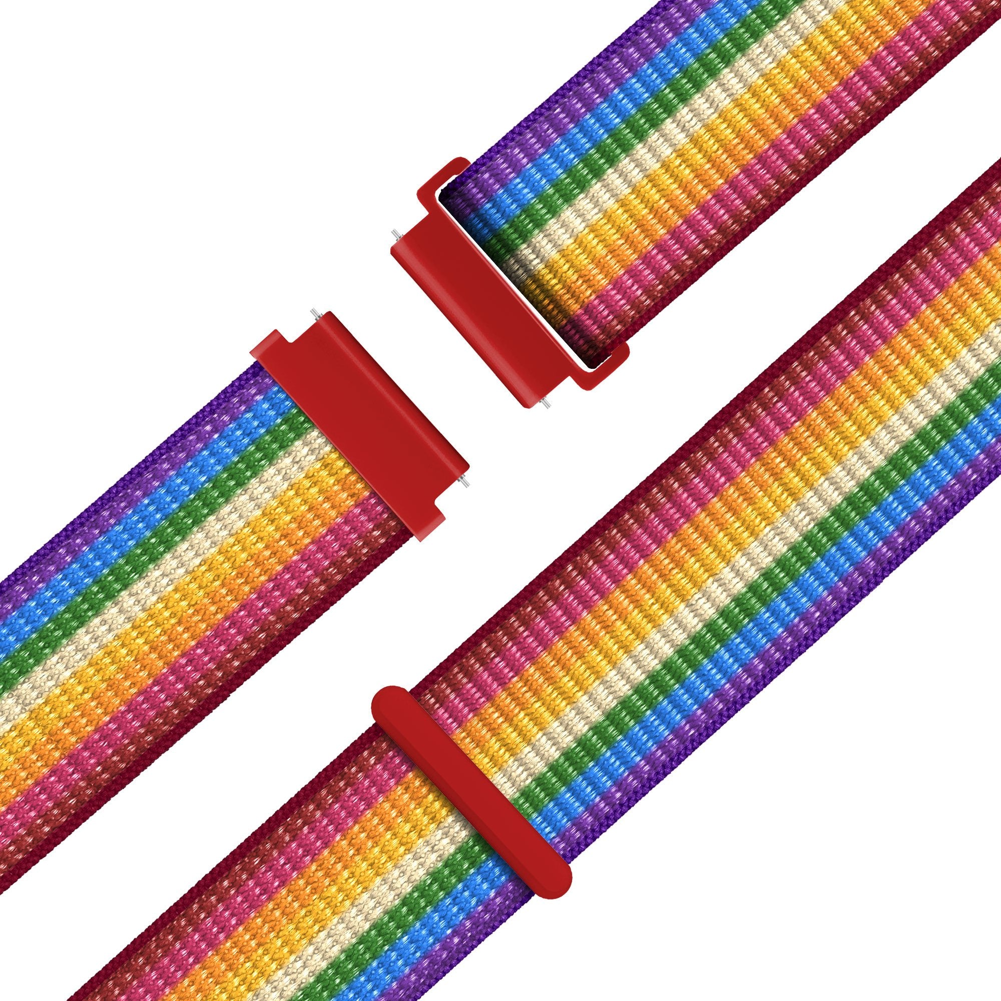 Bandz Garmin Venu SQ 2 nylon loop band (regenboog)