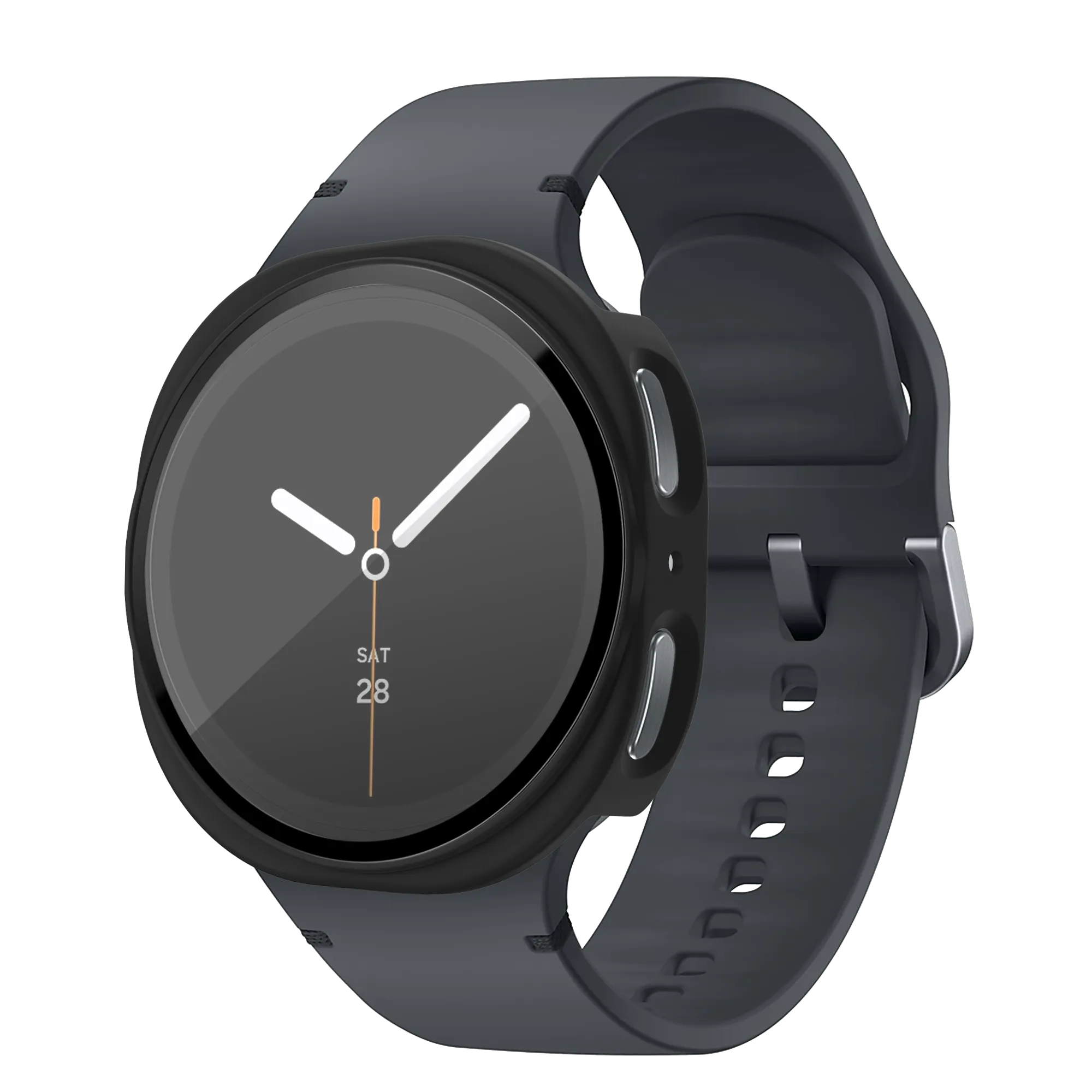 Bandz Samsung Galaxy Watch 8 - 44mm PC Cover with Glass (Black)