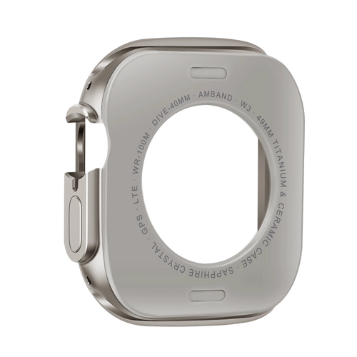 Bandz Apple Watch Ultra - 49mm metalen hoesje (titanium)