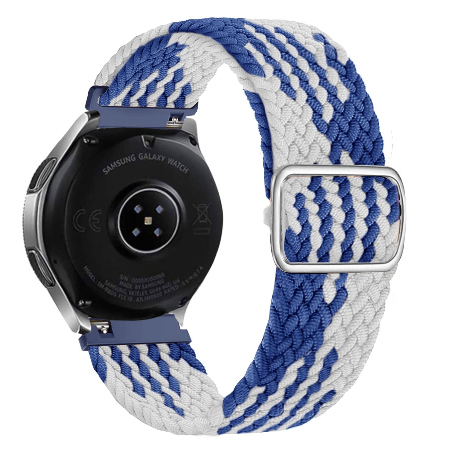 Suunto Race (S) verstelbaar geweven bandje (blauw/wit)