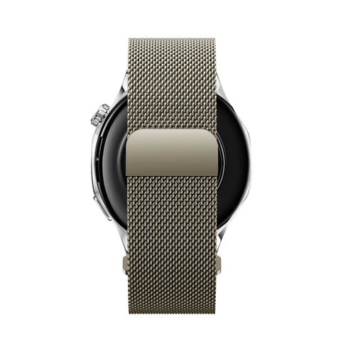 Bandz Huawei Watch 3 (Pro) 'One push' Milanese band (titanium)