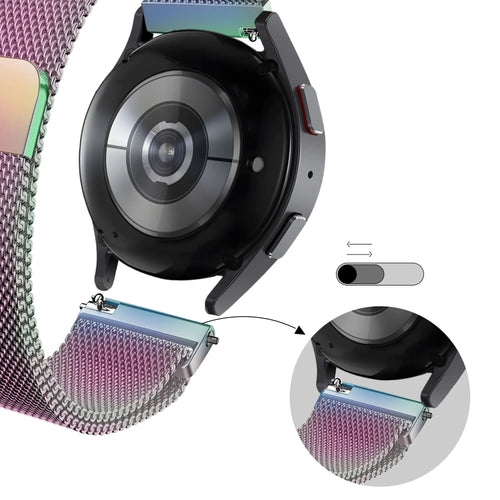 Bandz Amazfit Active 2 Milanese loop band (regenboog)