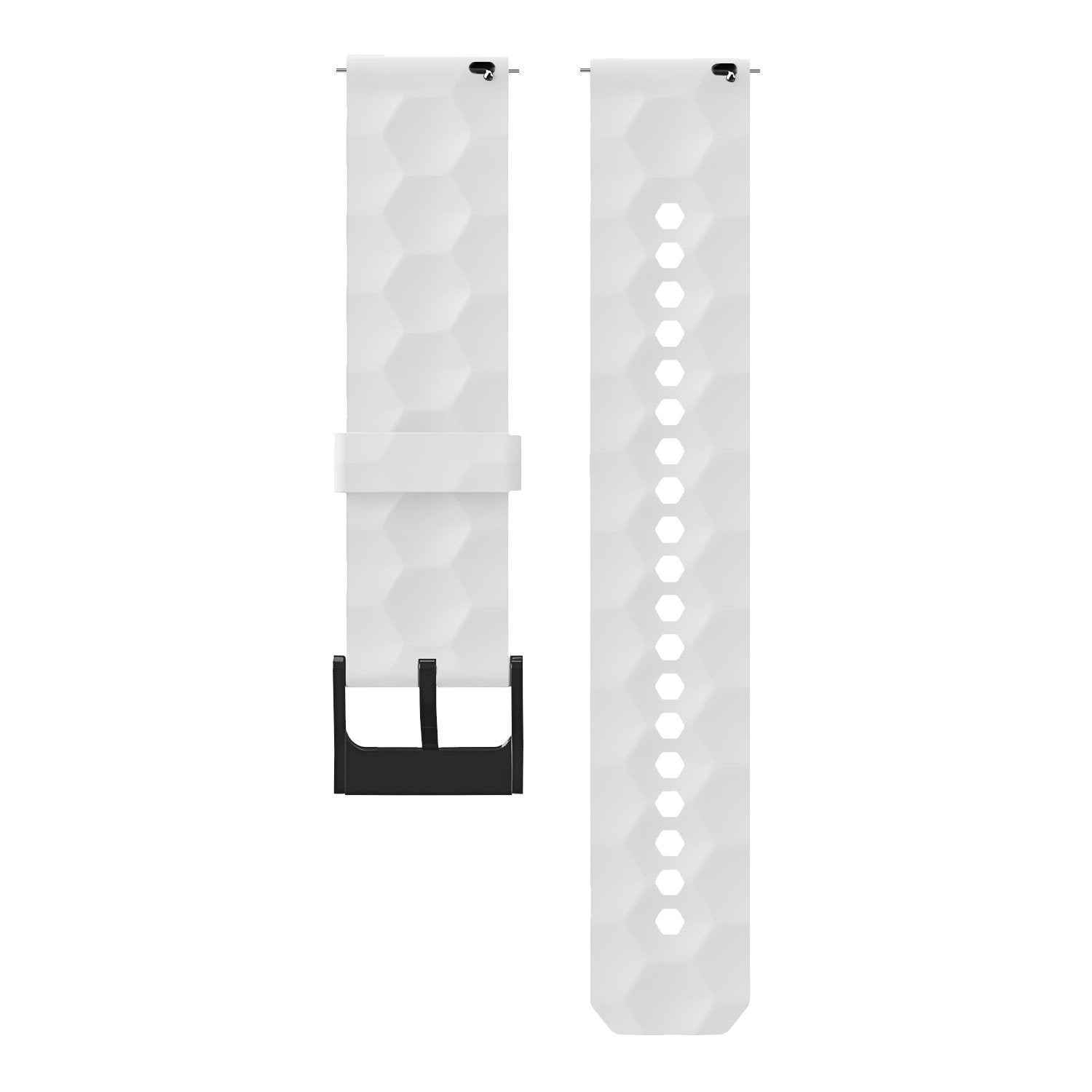Redmi Watch 5 Active Silicone Hexa Strap (White)