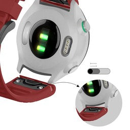 Bandz Garmin Instinct E - 45mm siliconen band met gesp (rood)