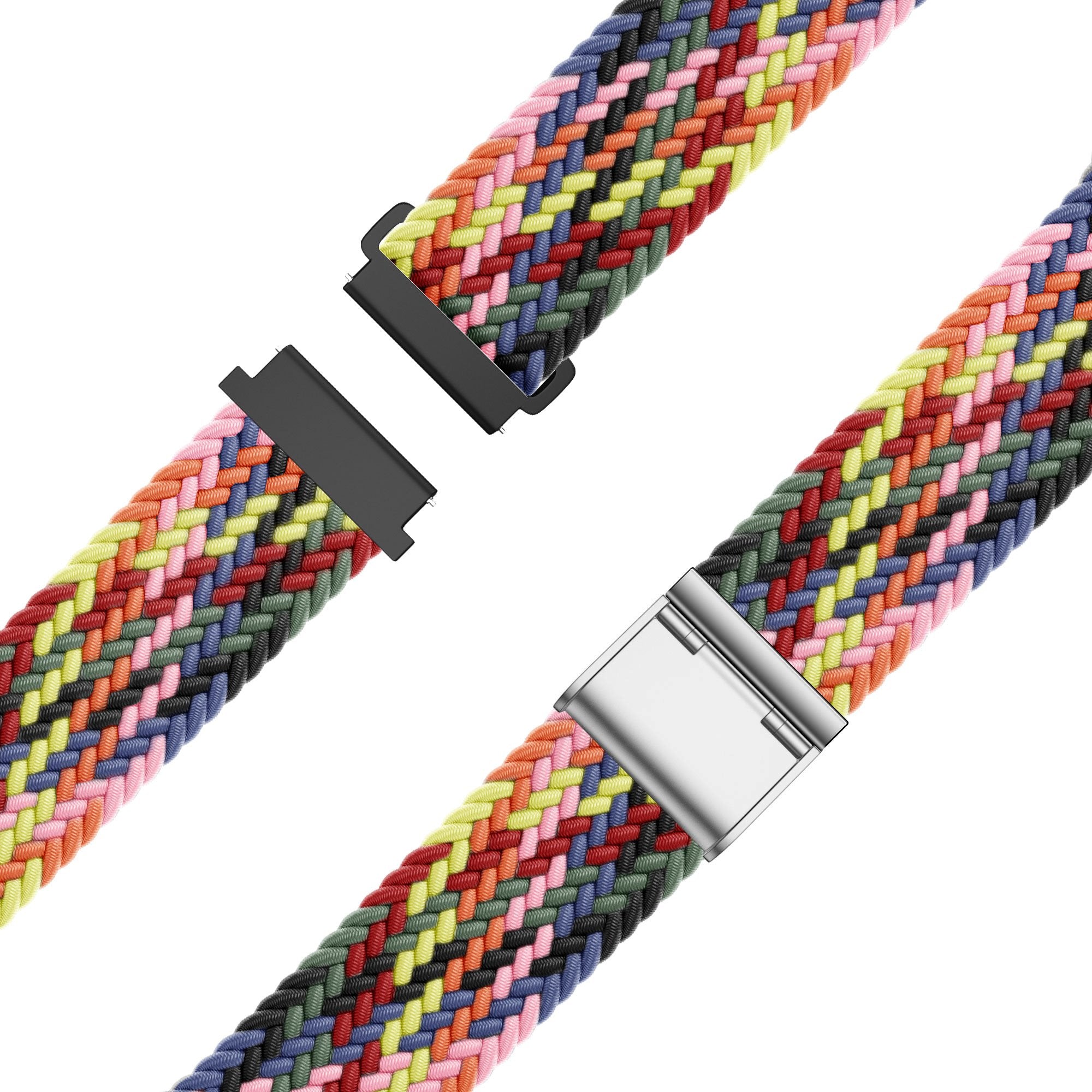Bandz Garmin Forerunner 245 gevlochten nylon band (kleurrijk)