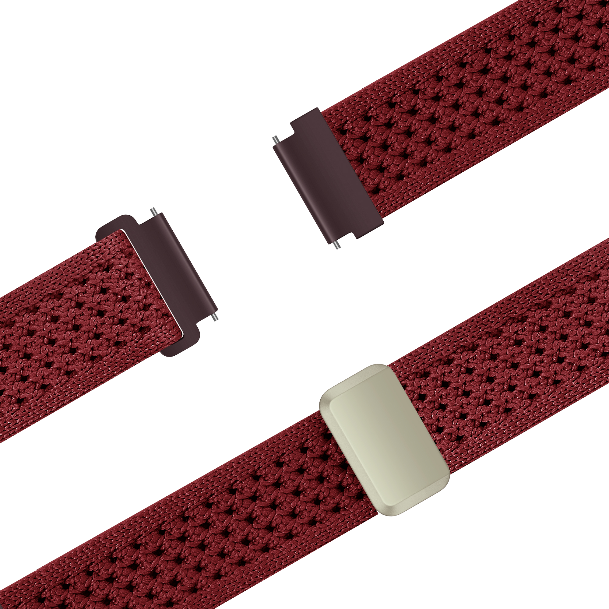 Bandz Garmin Bounce 2 Vintage Nylon Strap (Wine Red)
