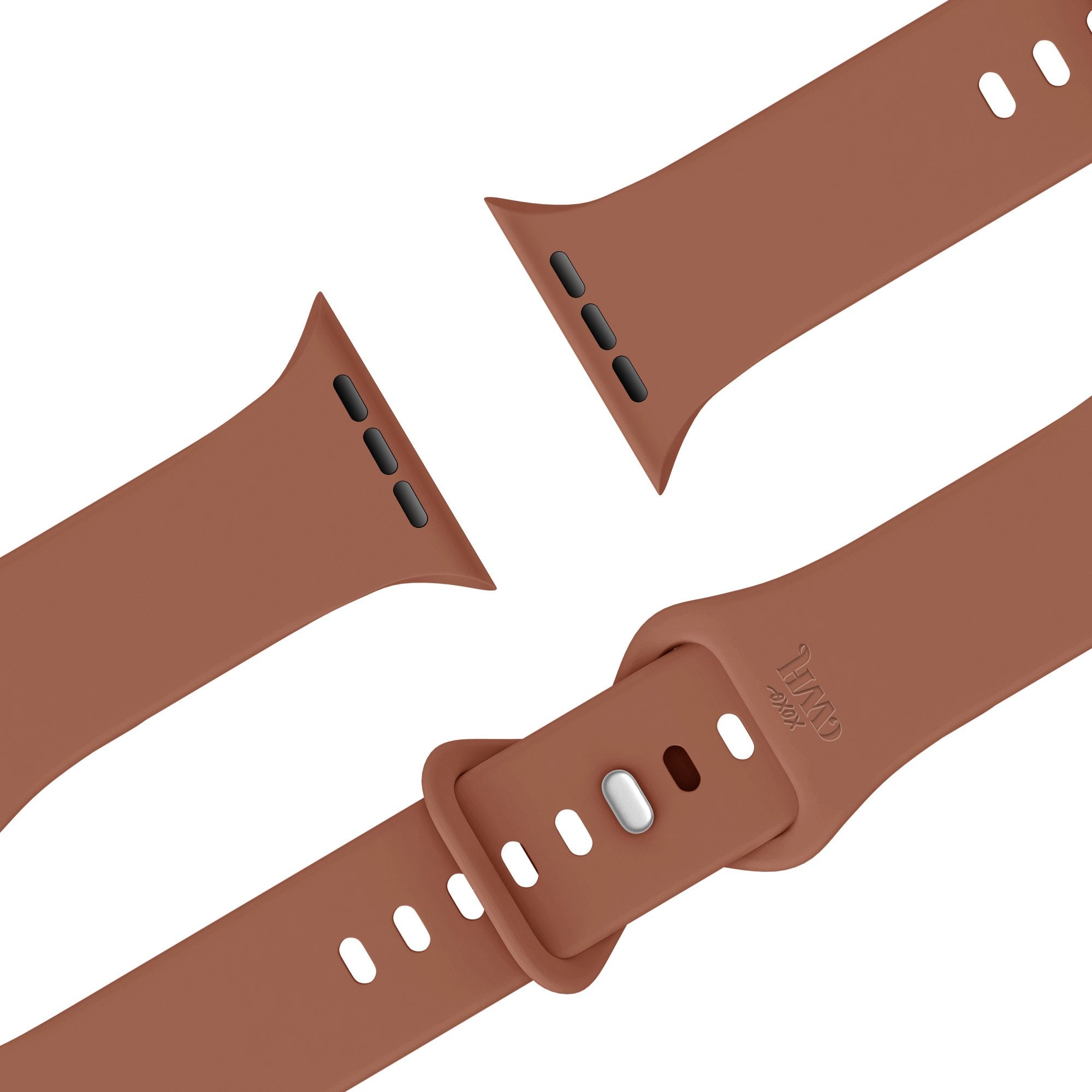 xoxo Wildhearts Apple Watch Silicone Strap (Brown)