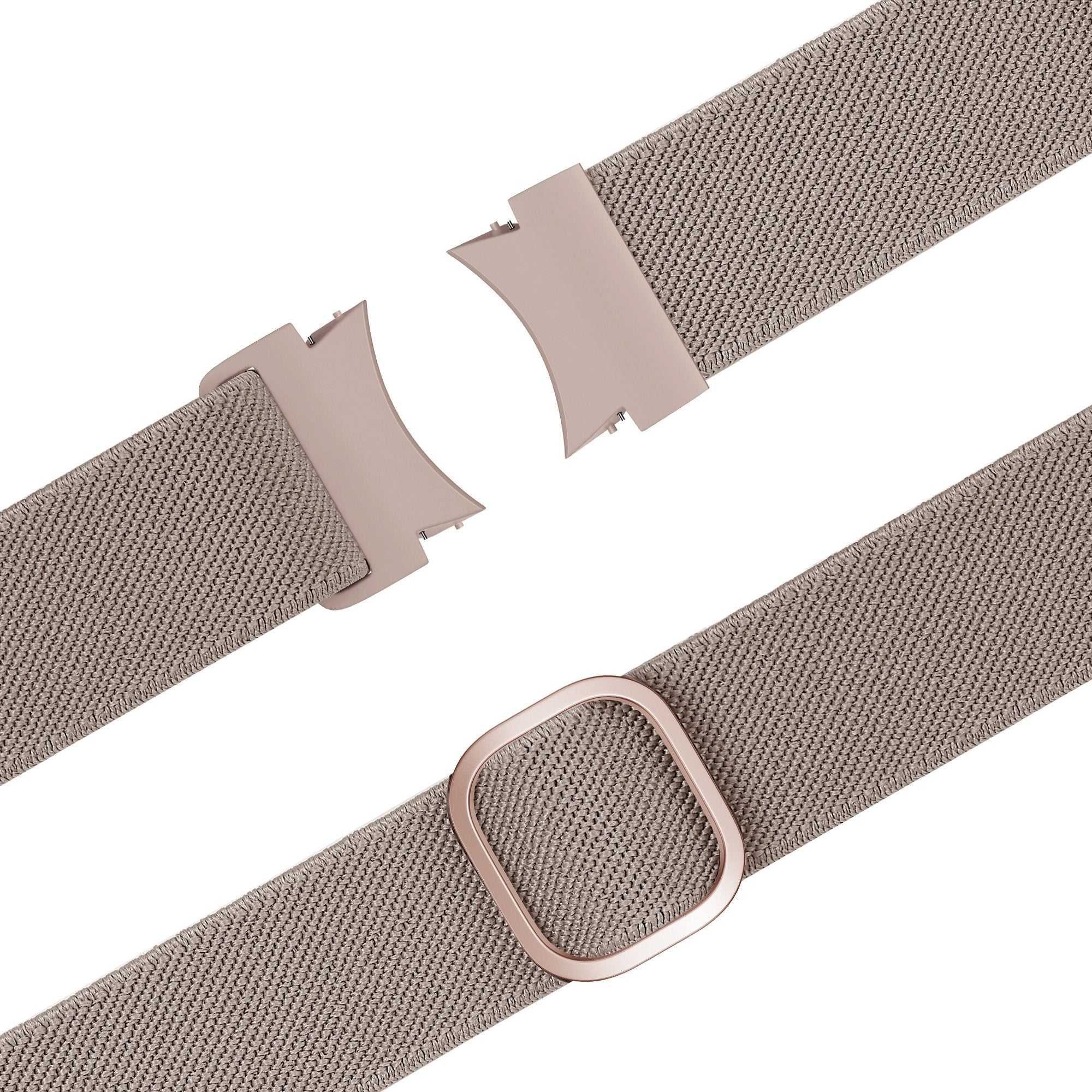 Bandz Samsung Galaxy Watch 5 Pro elastische band 'Easy fit' (milk tea)