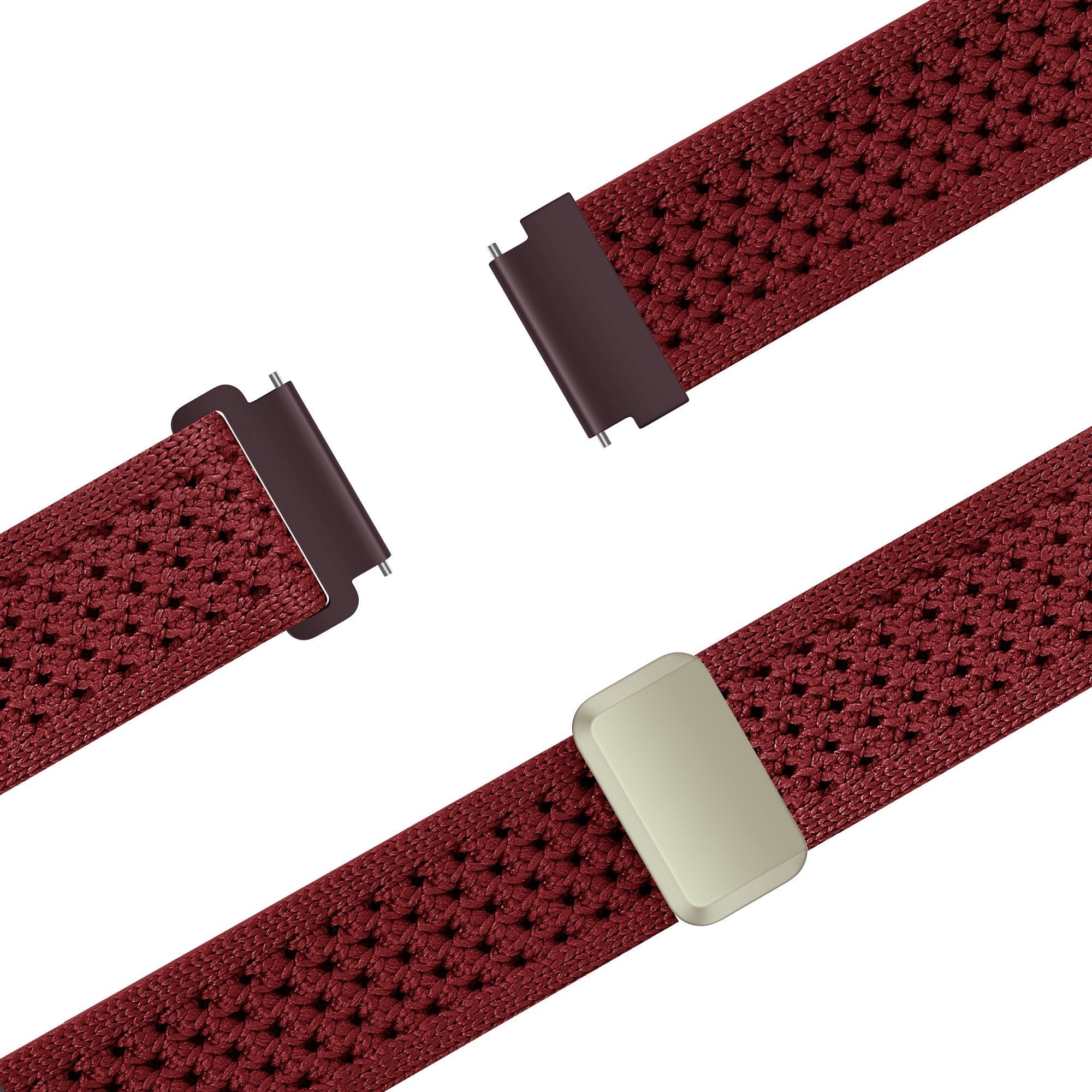 Bandz Garmin Forerunner 255s vintage nylon band (wijnrood)