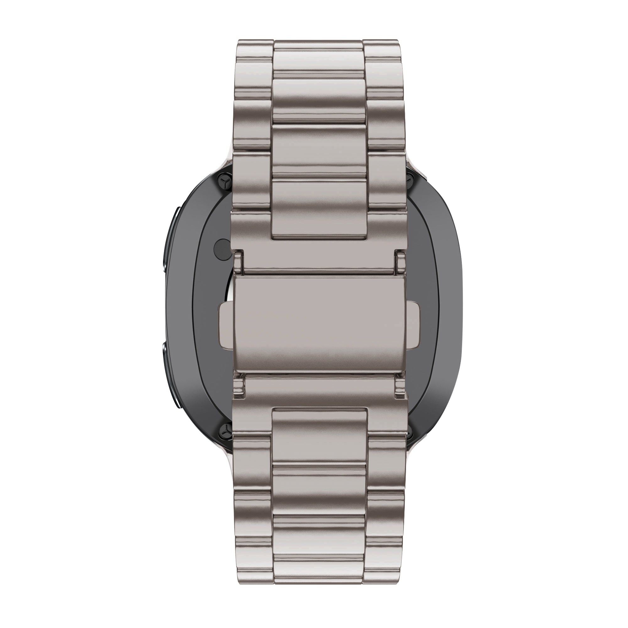 Bandz Samsung Galaxy Watch 8 - 44mm stalen band 'Classic' (titanium)