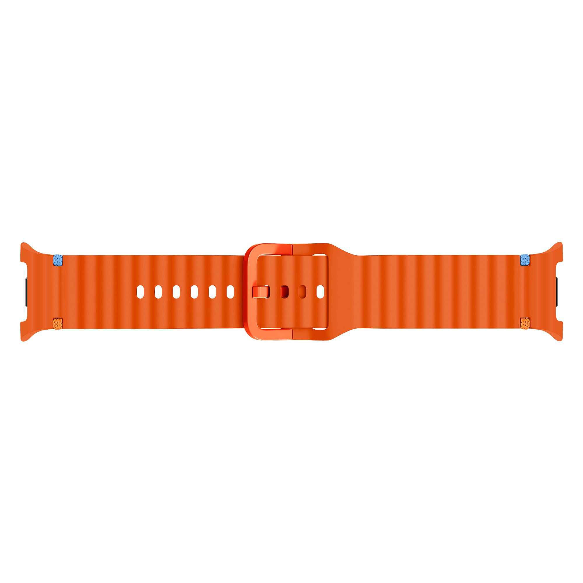  Samsung Galaxy Watch 8 Classic wave siliconen bandje (oranje)