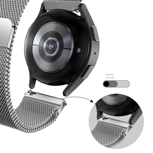 Bandz Oppo Watch X2 Milanese loop band (zilver)