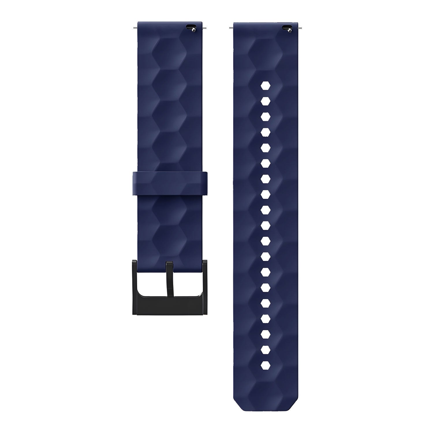 Coros Pace 2 Silicone Hexa Strap (Dark Blue)