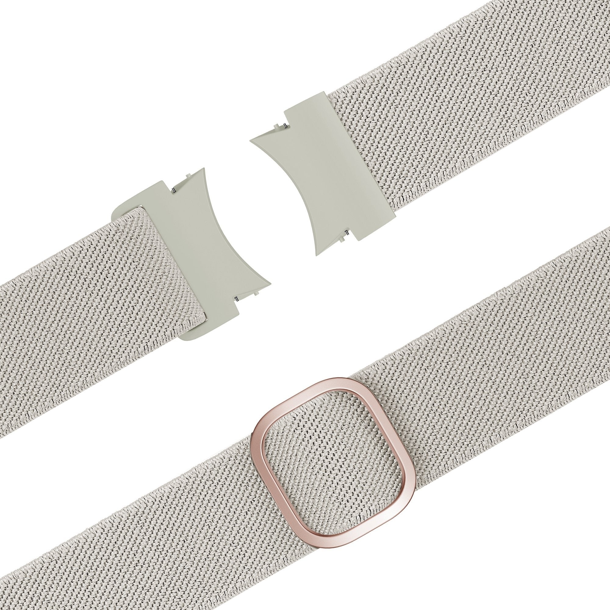 Bandz Samsung Galaxy Watch FE elastische band 'Easy fit' (beige)