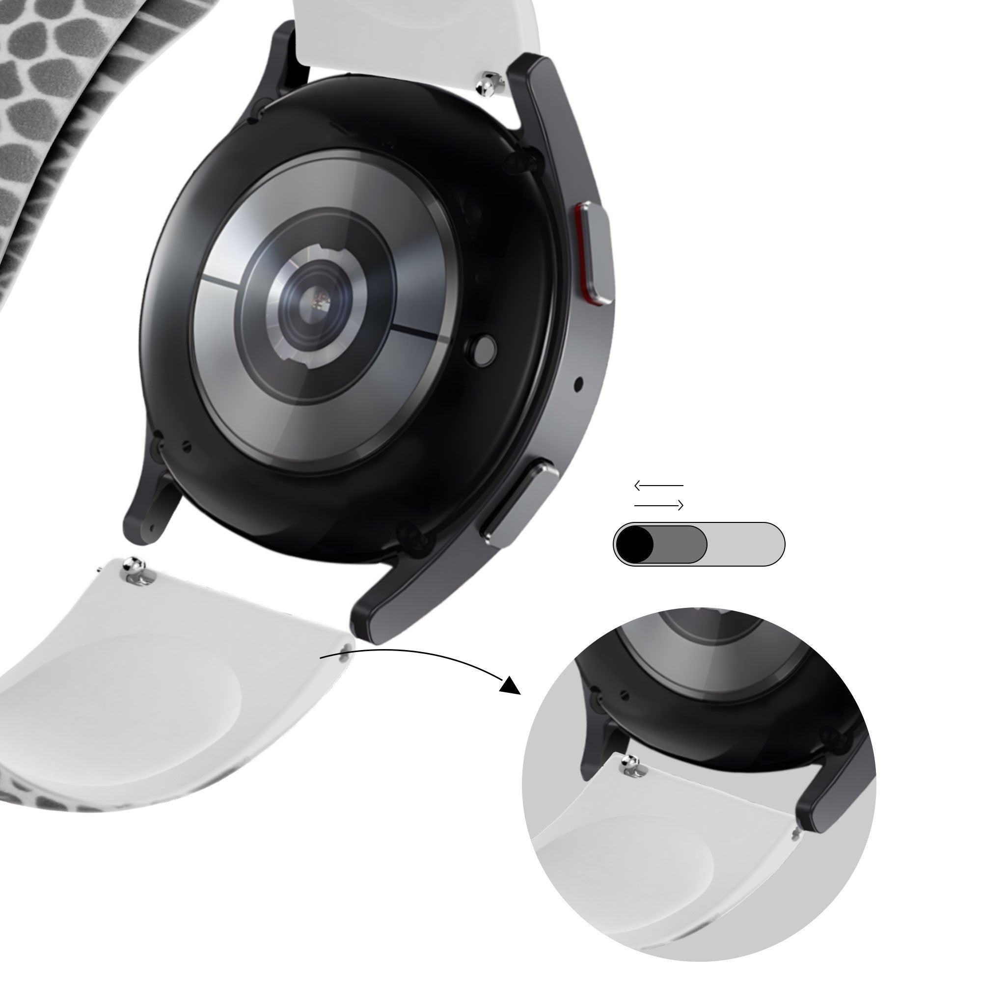 Bandz Coros Apex 42mm Silicone Strap 'Snake'