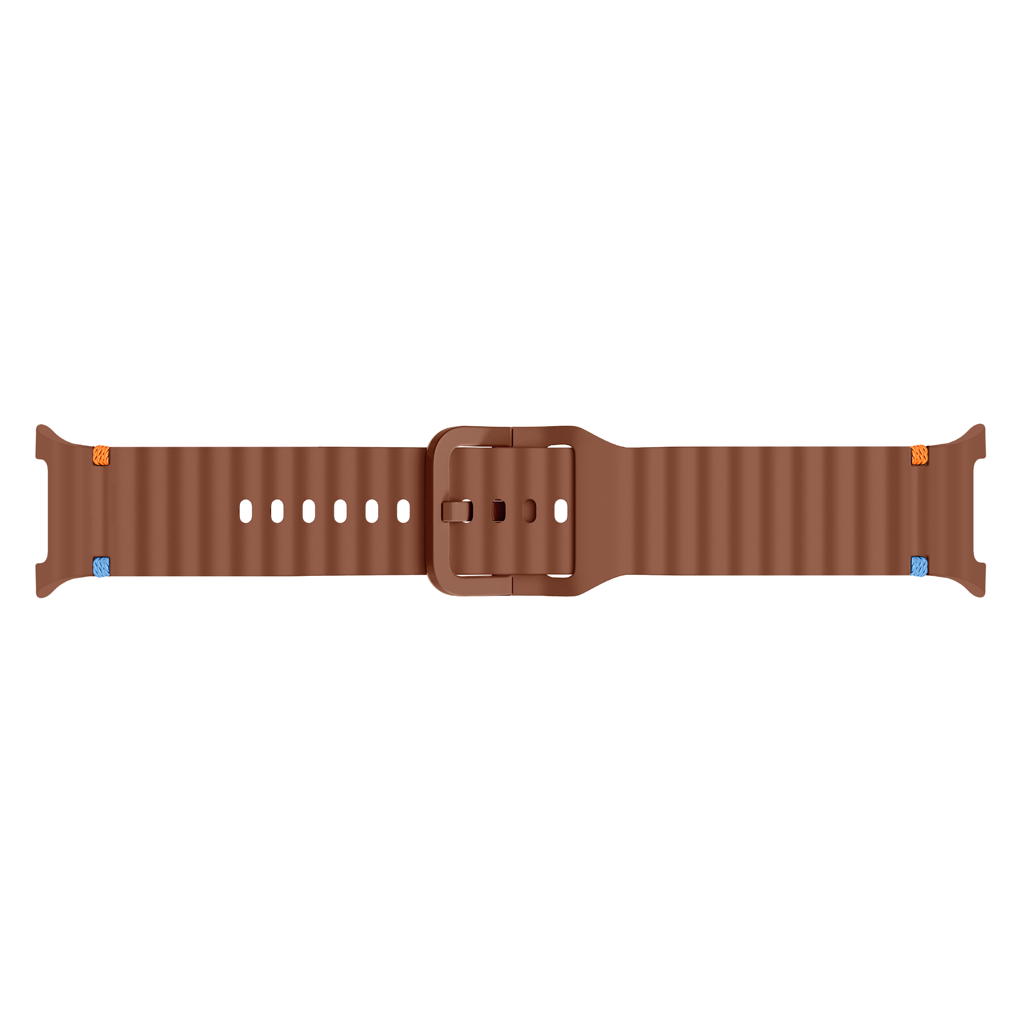 Samsung Galaxy Watch 8 - 40mm Wave Silicone Strap (Brown)