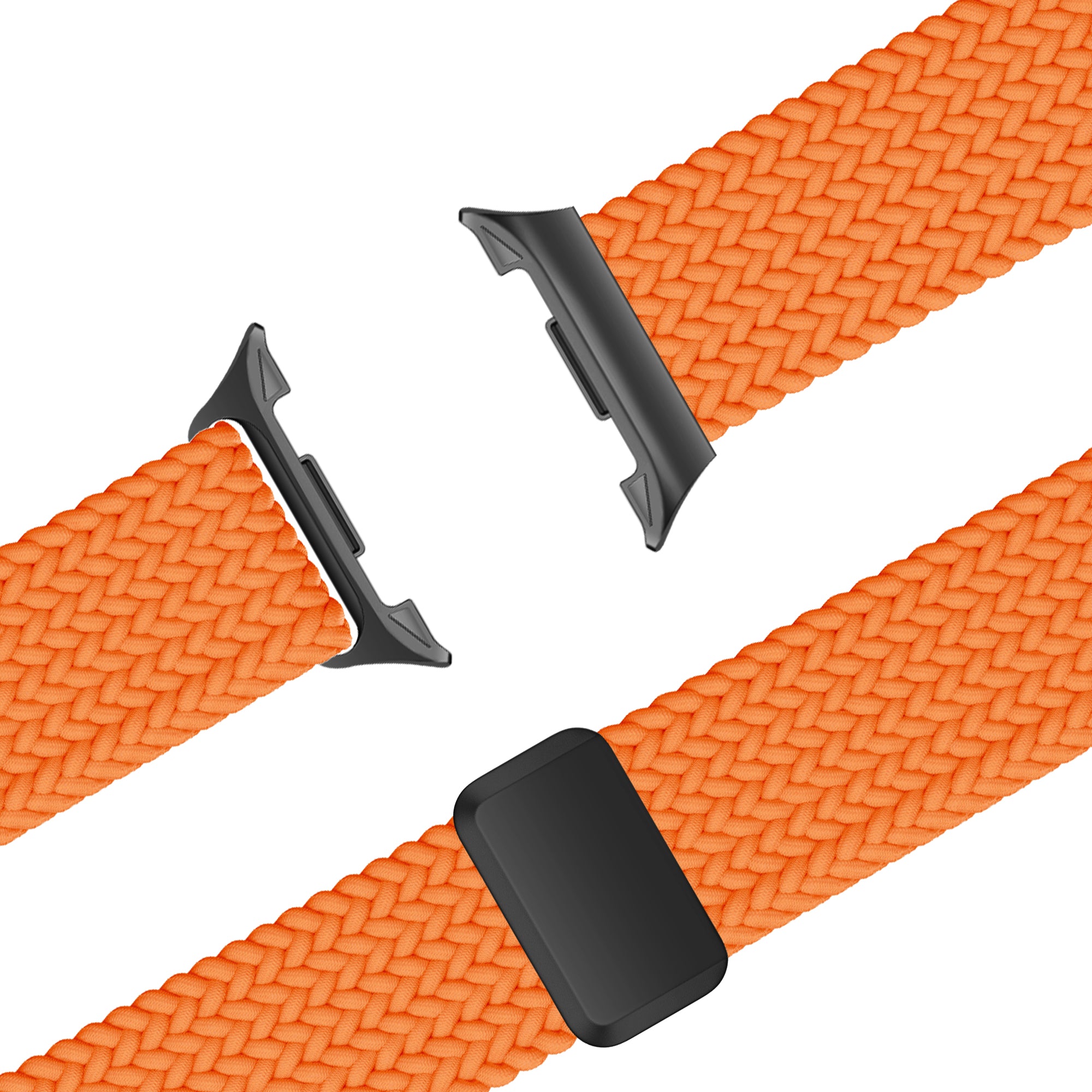Bandz Samsung Galaxy Watch 8 - 44mm magnetisch geweven bandje (oranje)