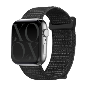 xoxo Wildhearts Apple Watch nylon  bandje (zwart)