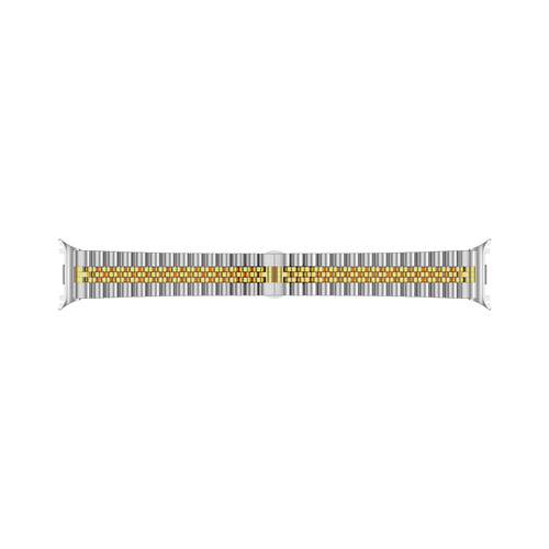 Samsung Galaxy Watch 8 - 44mm Jubilee stalen band (zilver/goud)