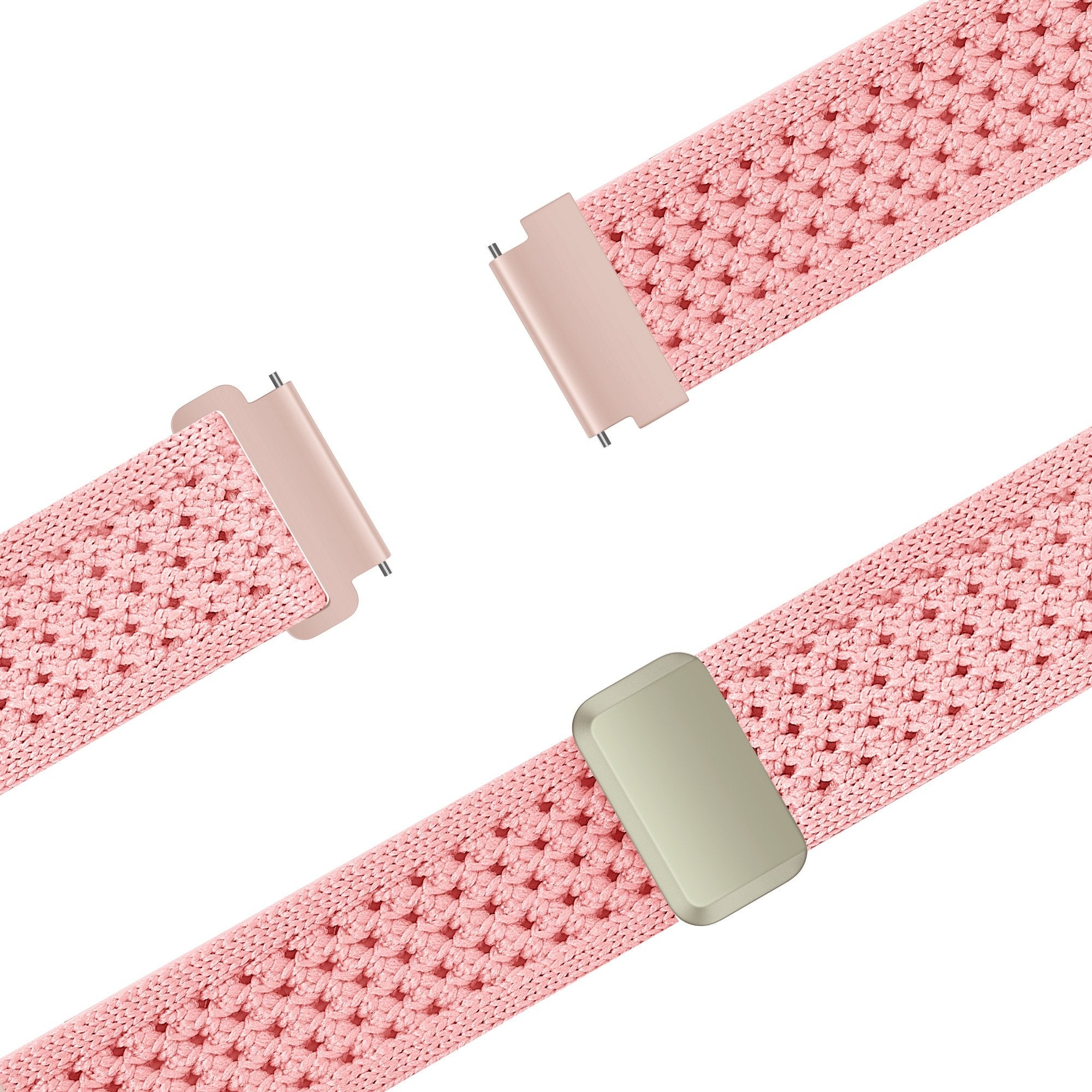 Bandz Withings Steel HR - 36mm vintage nylon band (roze)