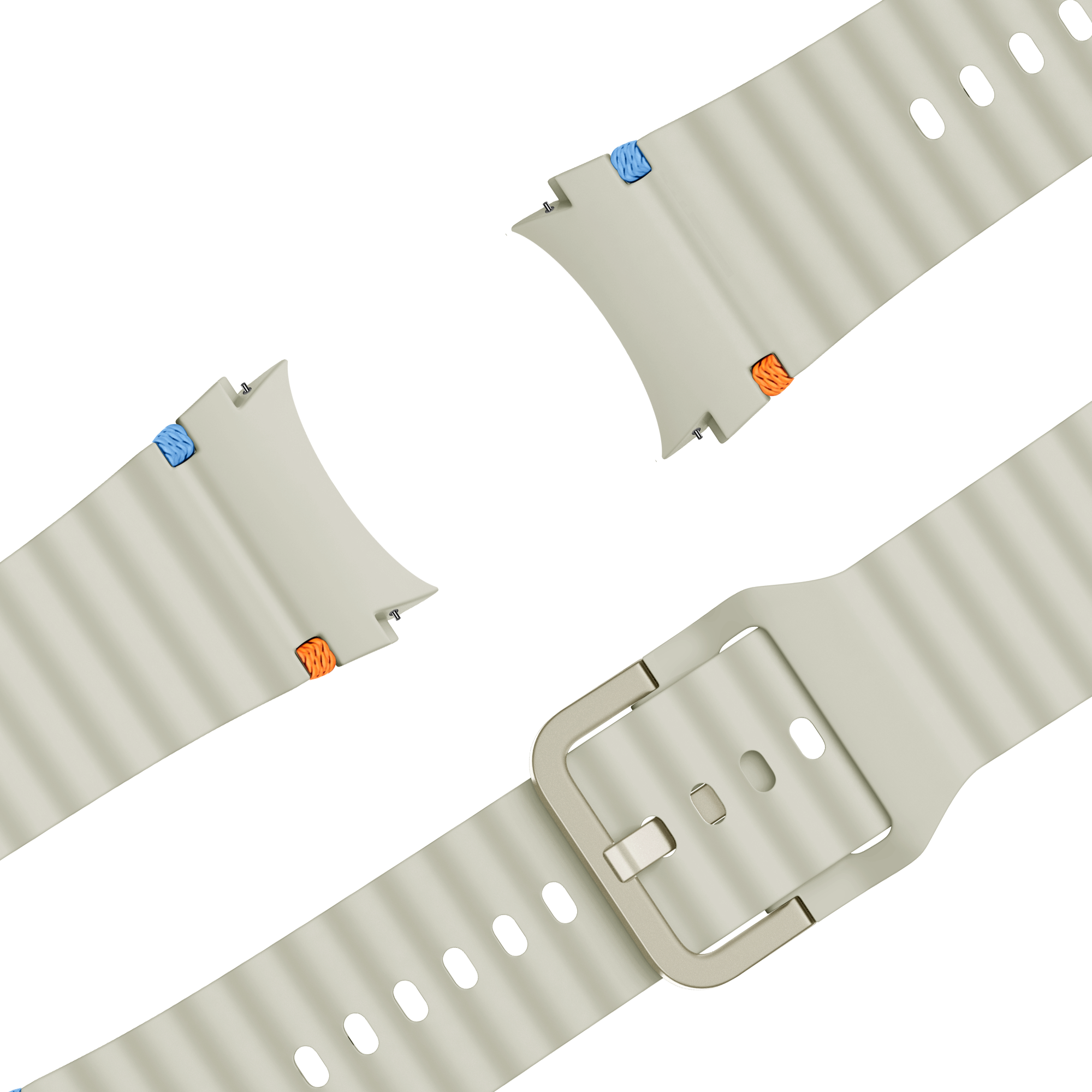 Bandz Samsung Galaxy Watch 6 - 44mm wave band 'Easy fit' (sterrenlicht)