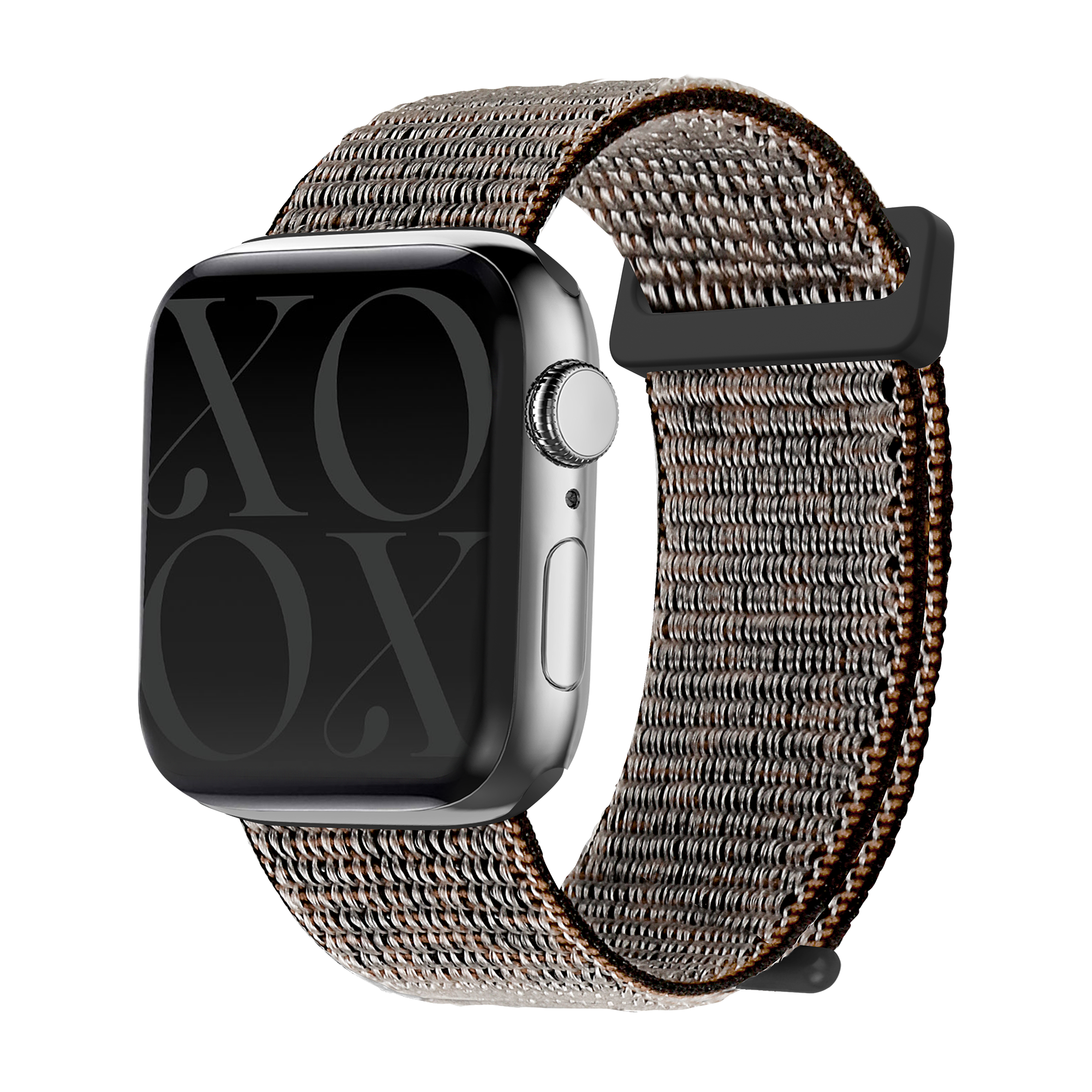 xoxo Wildhearts Apple Watch nylon  bandje (black leopard)