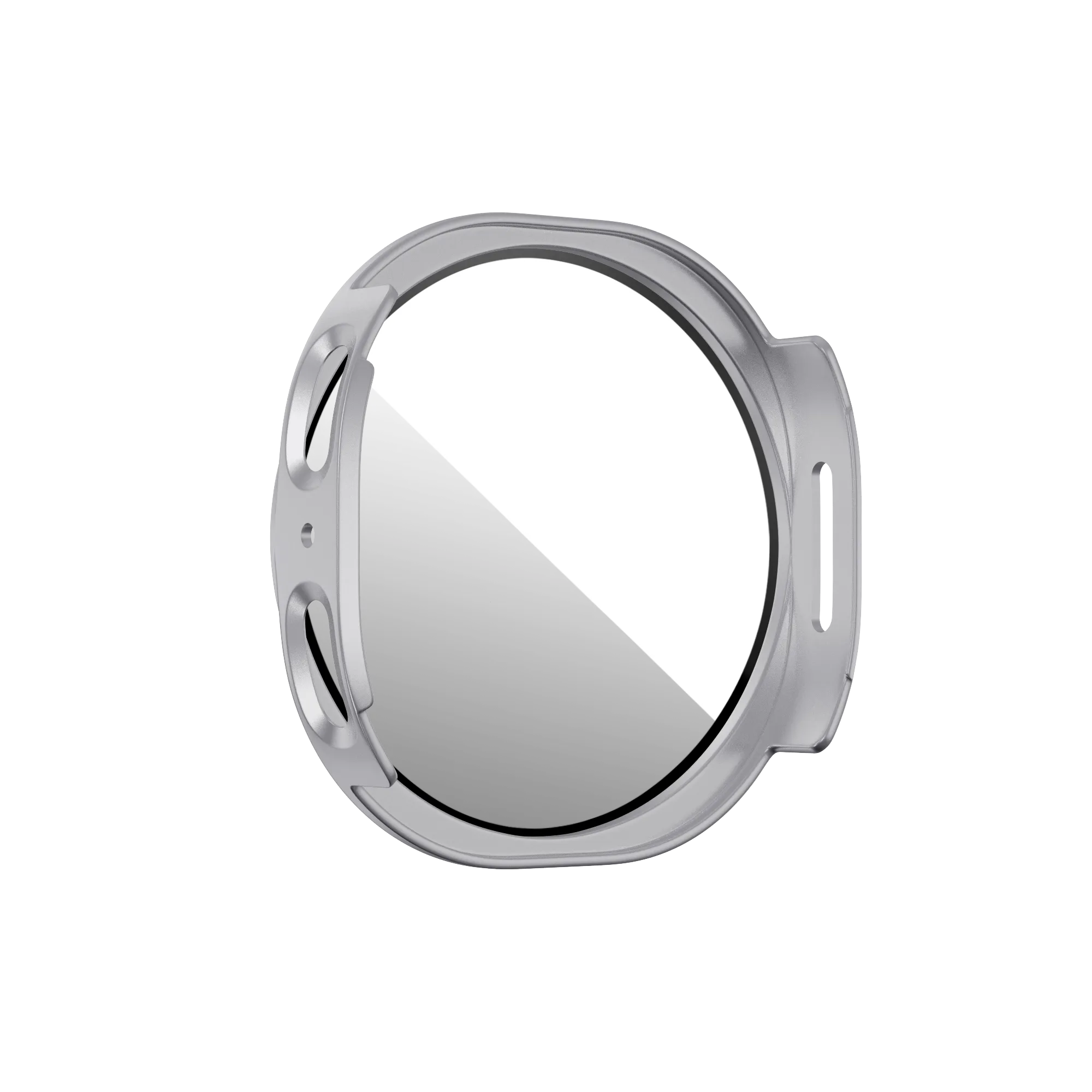Bandz Samsung Galaxy Watch 8 - 44mm PC Cover with Glass (Silver)
