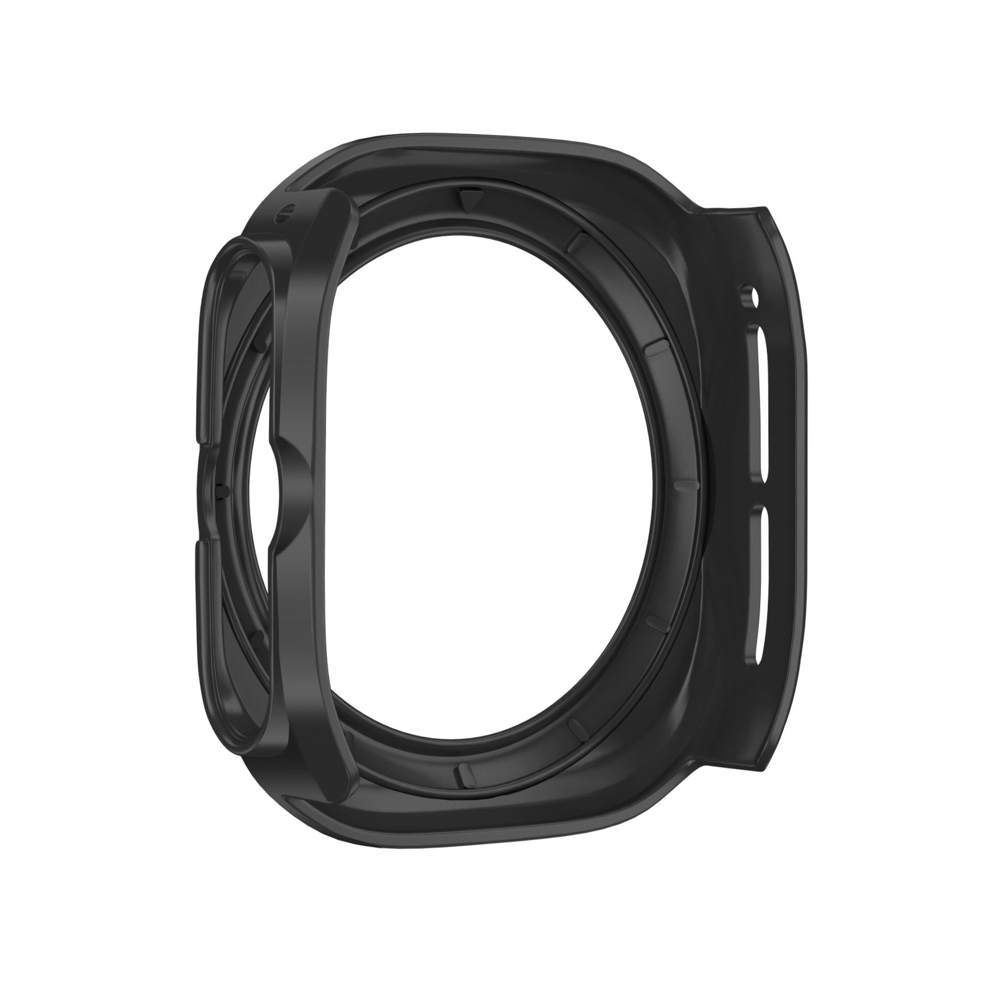 Bandz Samsung Galaxy Watch Ultra bezel PC hoesje (zwart met wit)
