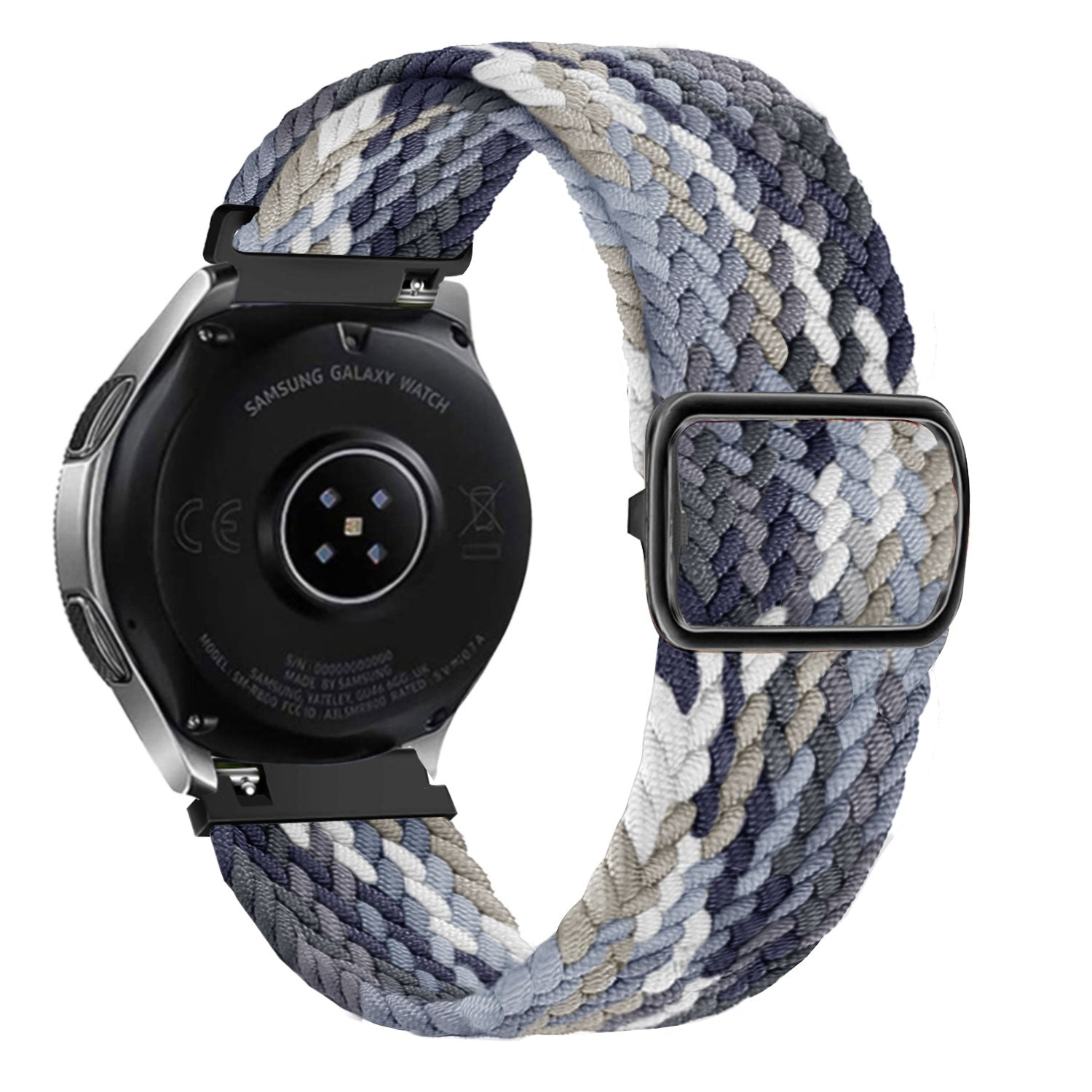 Amazfit GTS 4 Adjustable Braided Strap (Black/White)
