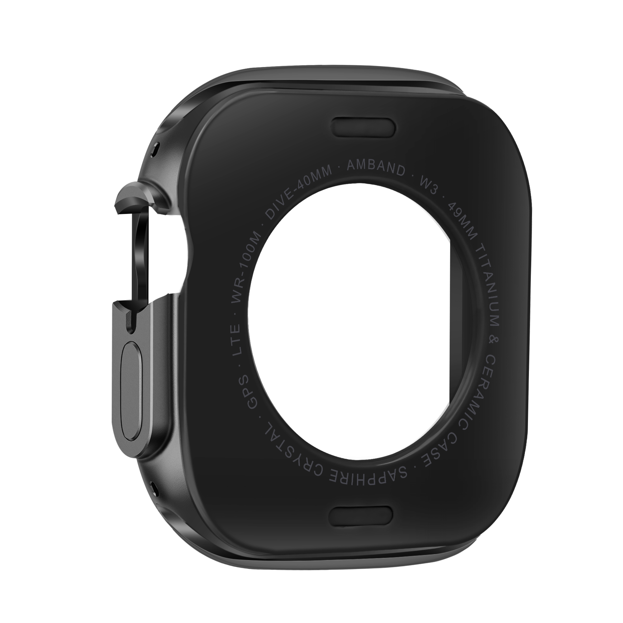 Bandz Apple Watch Ultra - 49mm Metal Case (Black)