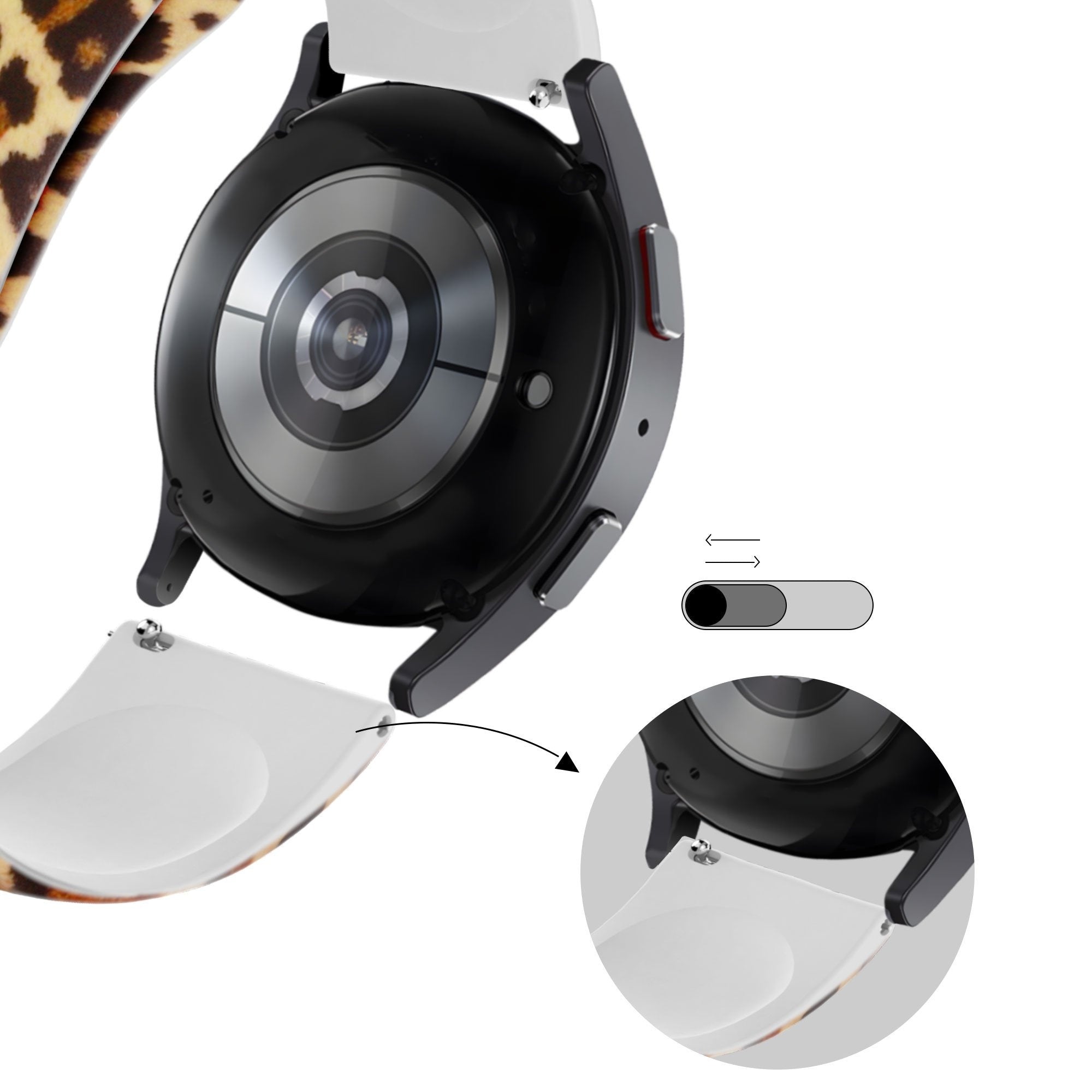 Bandz Coros Apex 2 siliconen band 'Leopard'