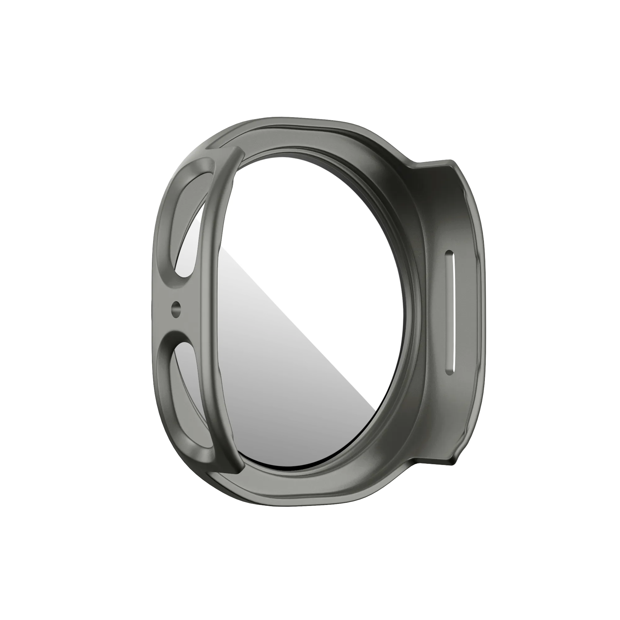 Bandz Samsung Galaxy Watch 8 - 44mm PC hoesje met glas (titanium goud)