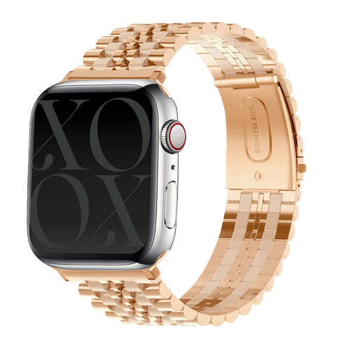 xoxo Wildhearts Apple Watch stalen bandje (roségoud)