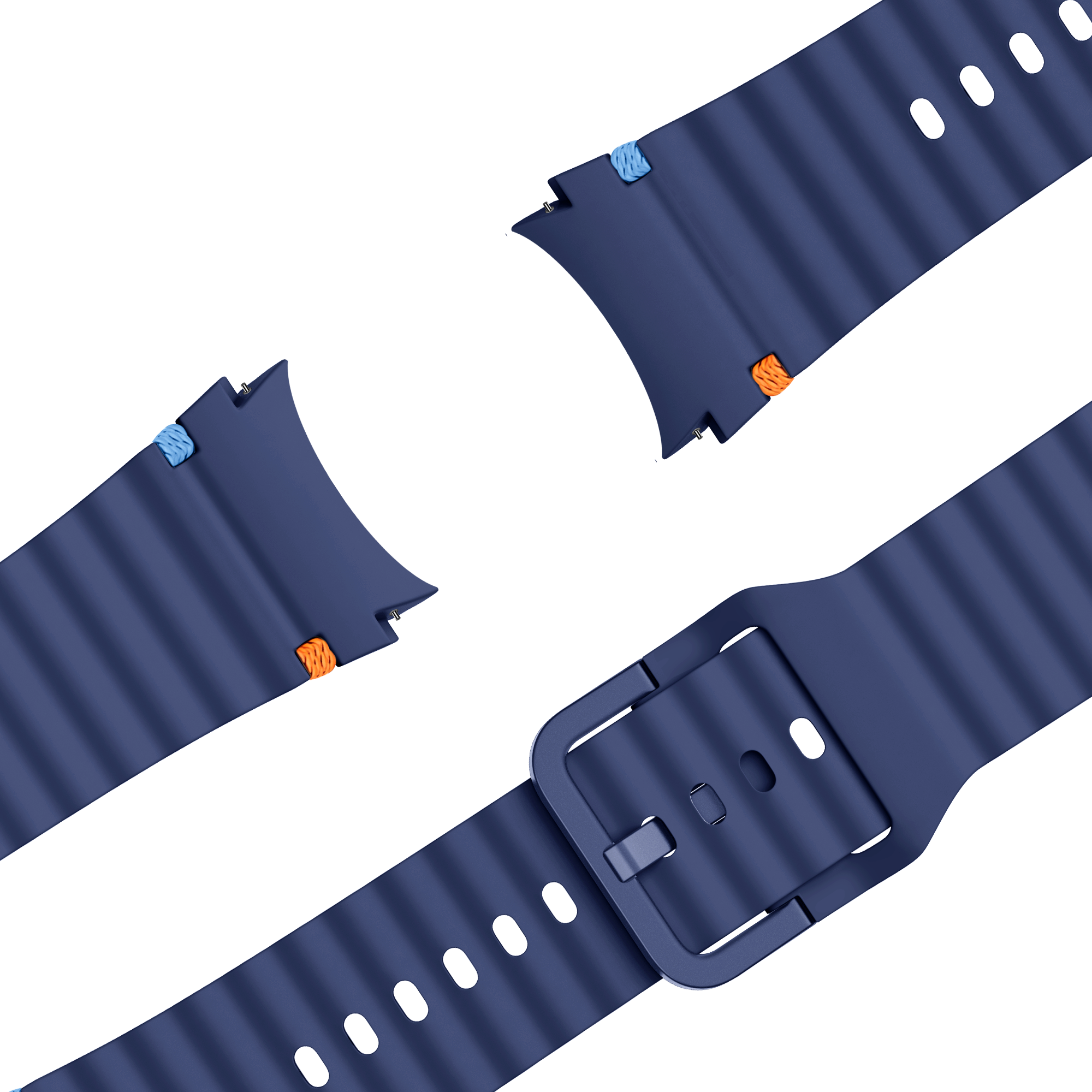 Bandz Samsung Galaxy Watch 5 Pro Wave Strap 'Easy Fit' (Dark Blue)