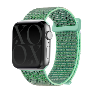 xoxo Wildhearts Apple Watch nylon  bandje (mintgroen)