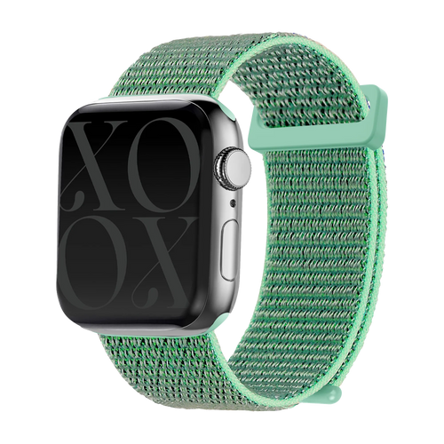 xoxo Wildhearts Apple Watch nylon  bandje (mintgroen)