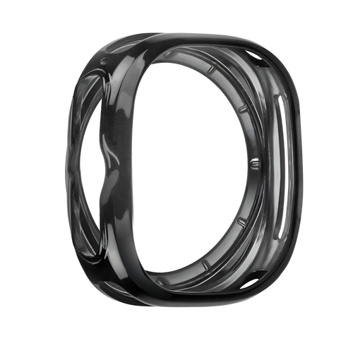 Bandz Samsung Galaxy Watch Ultra gegalvaniseerd TPU hoesje (zwart)