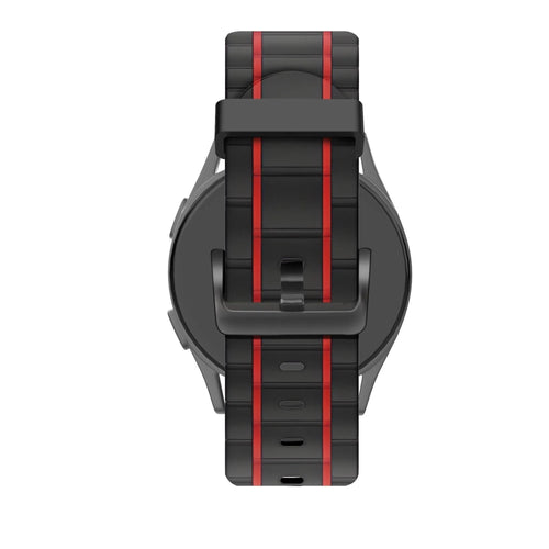 Bandz Suunto Vertical 2 sport band gestreept (zwart/rood)