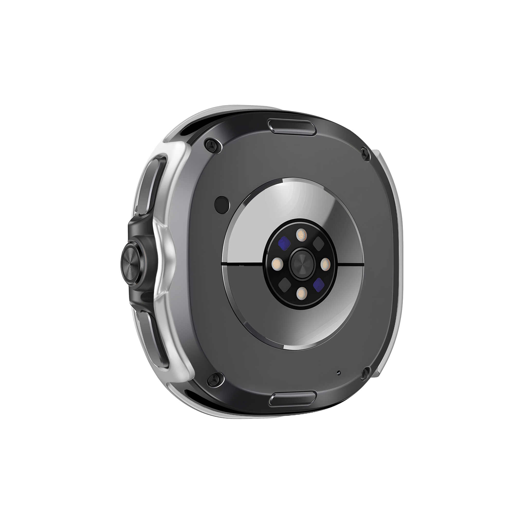 Bandz Samsung Galaxy Watch 8 Classic PC hoesje met glas (zilver)