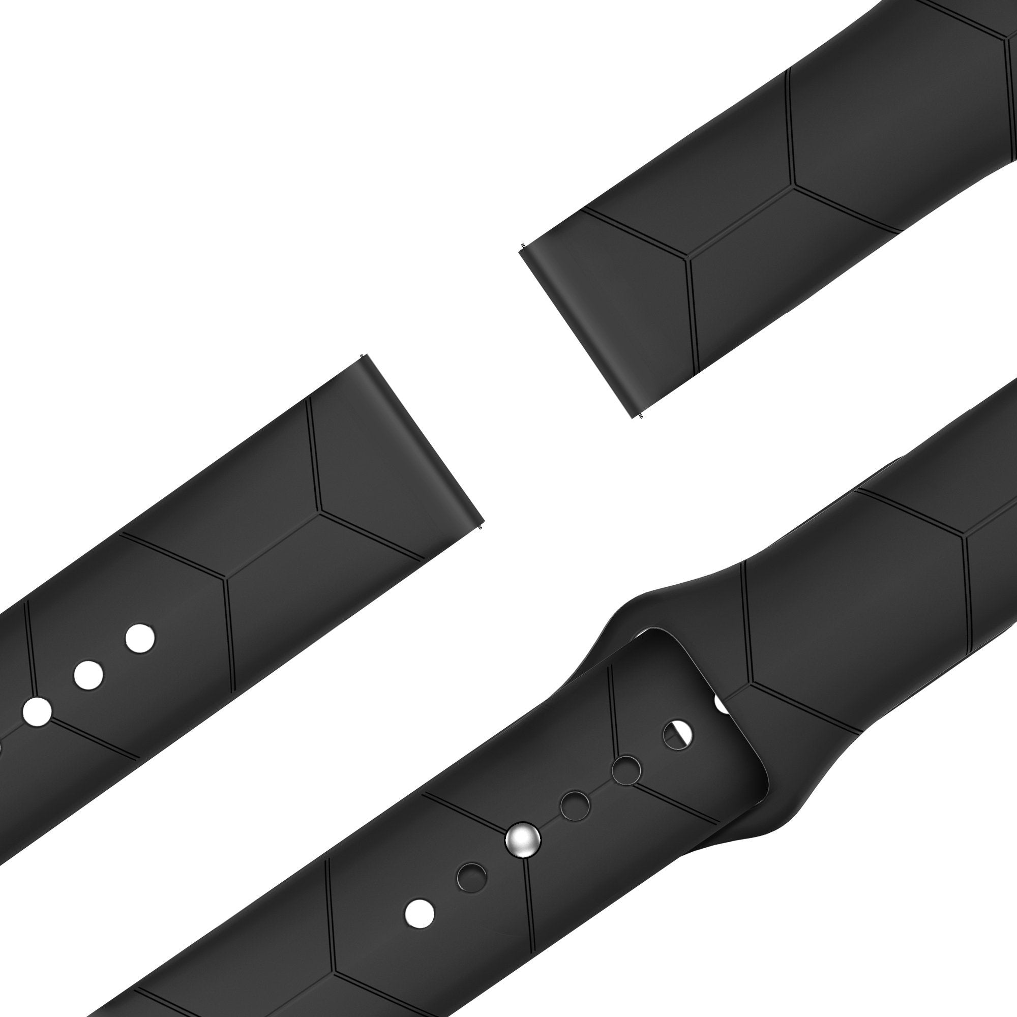 BALR OnePlus Watch hexagon Sport bandje (zwart)