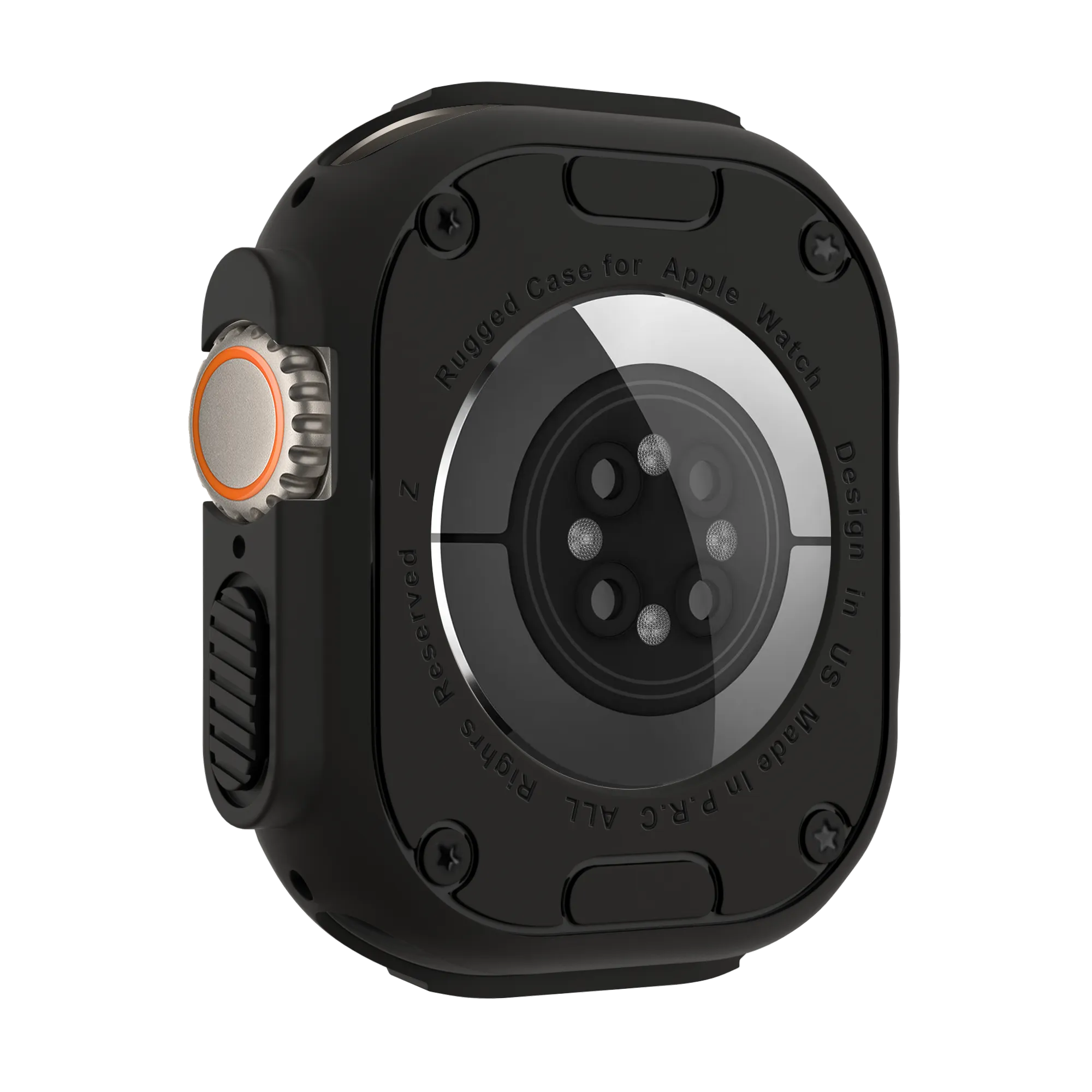 Bandz Apple Watch Ultra - 49mm robuust TPU hoesje (zwart)