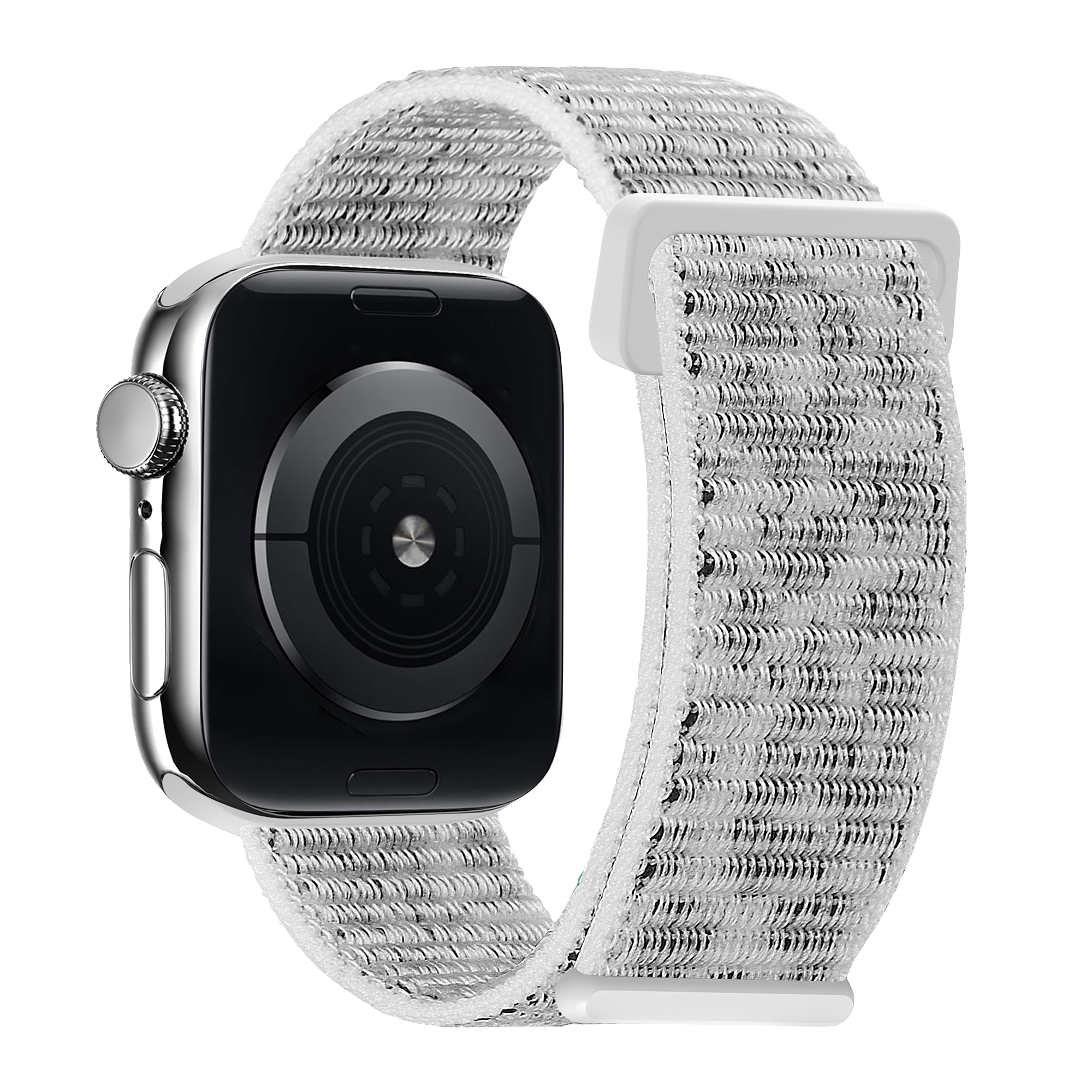 xoxo Wildhearts Apple Watch nylon  bandje (white leopard)