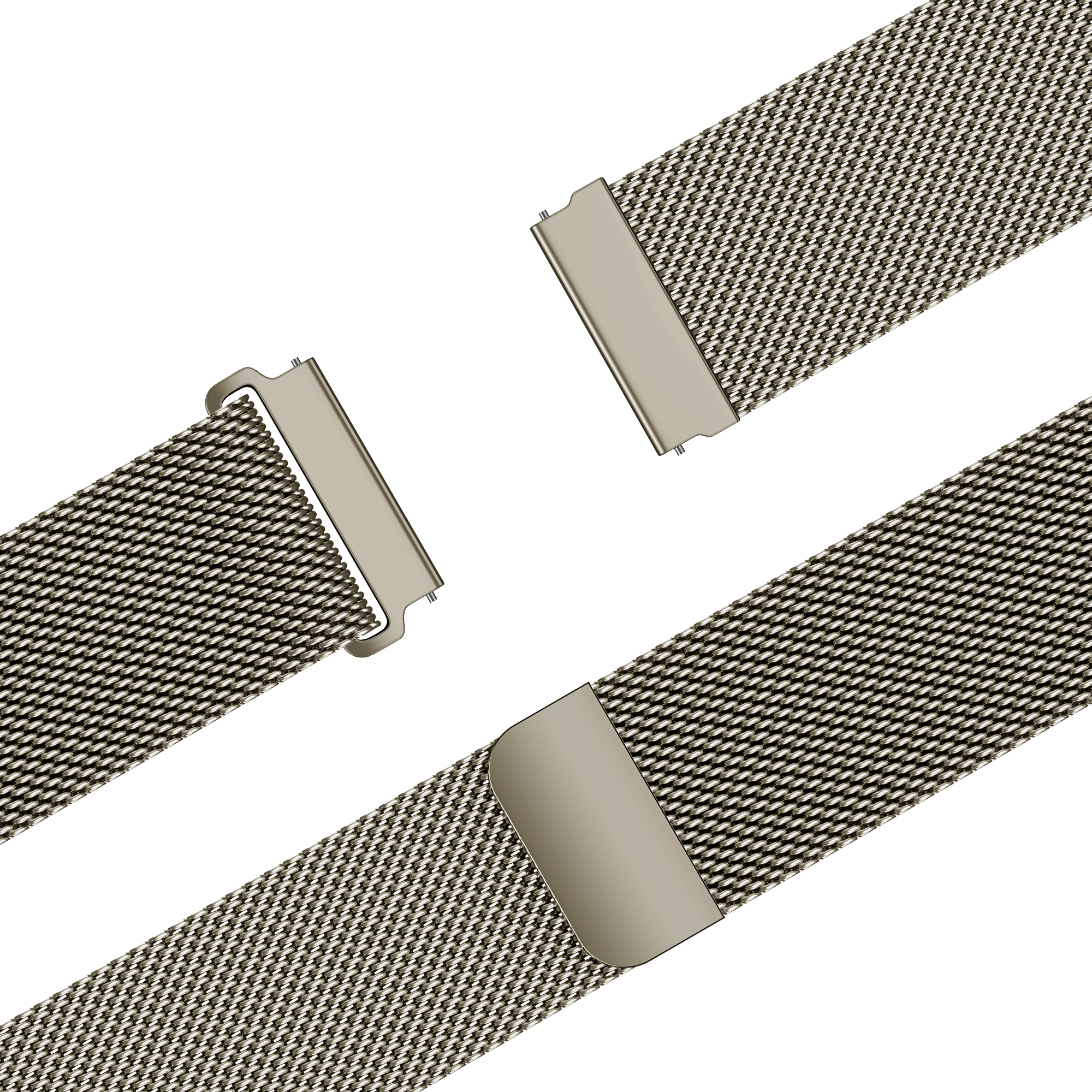Bandz Xiaomi Watch 2 'One push' Milanese band (titanium)