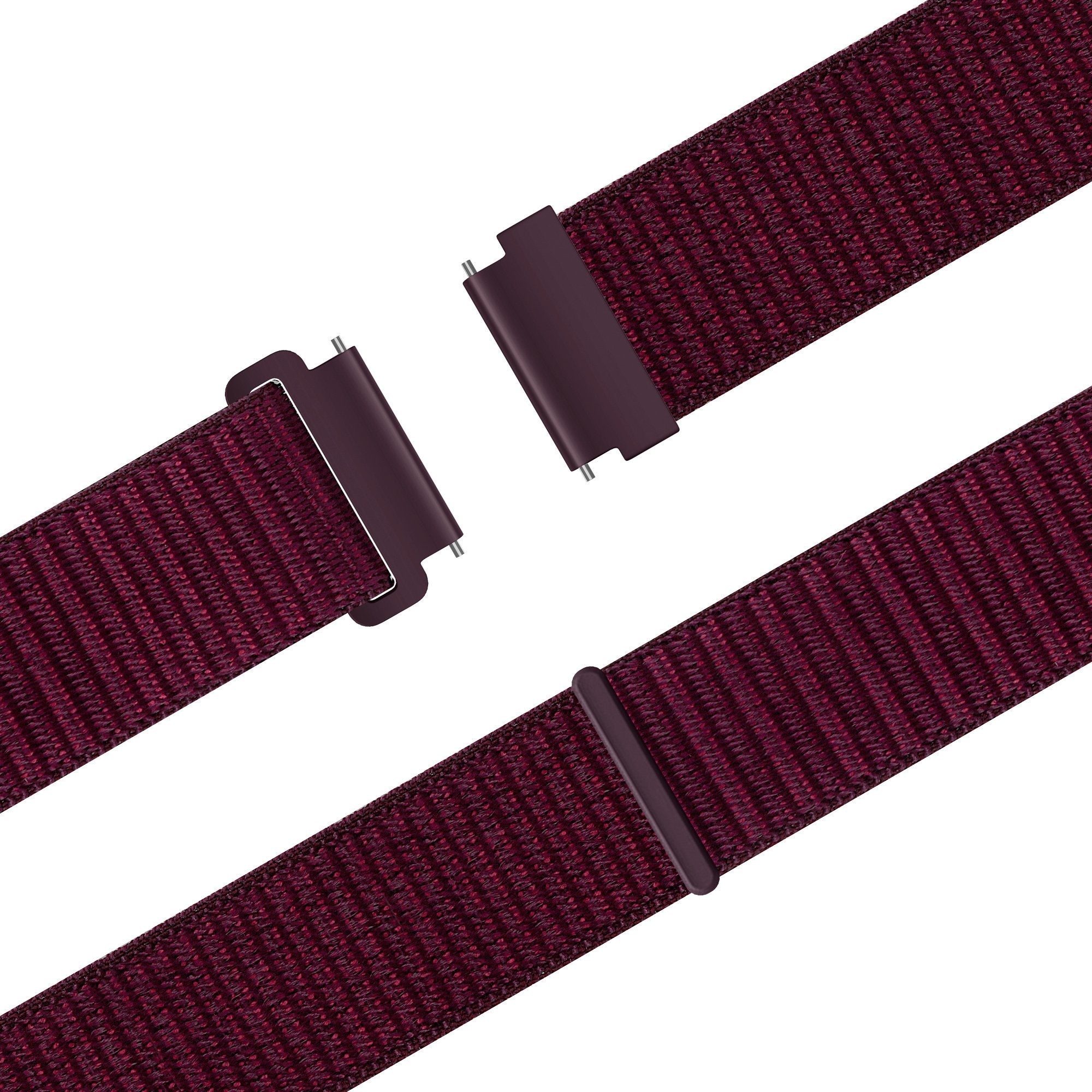 Bandz Samsung Galaxy Watch 6 - 44mm nylon band 'Easy fit' (plum)