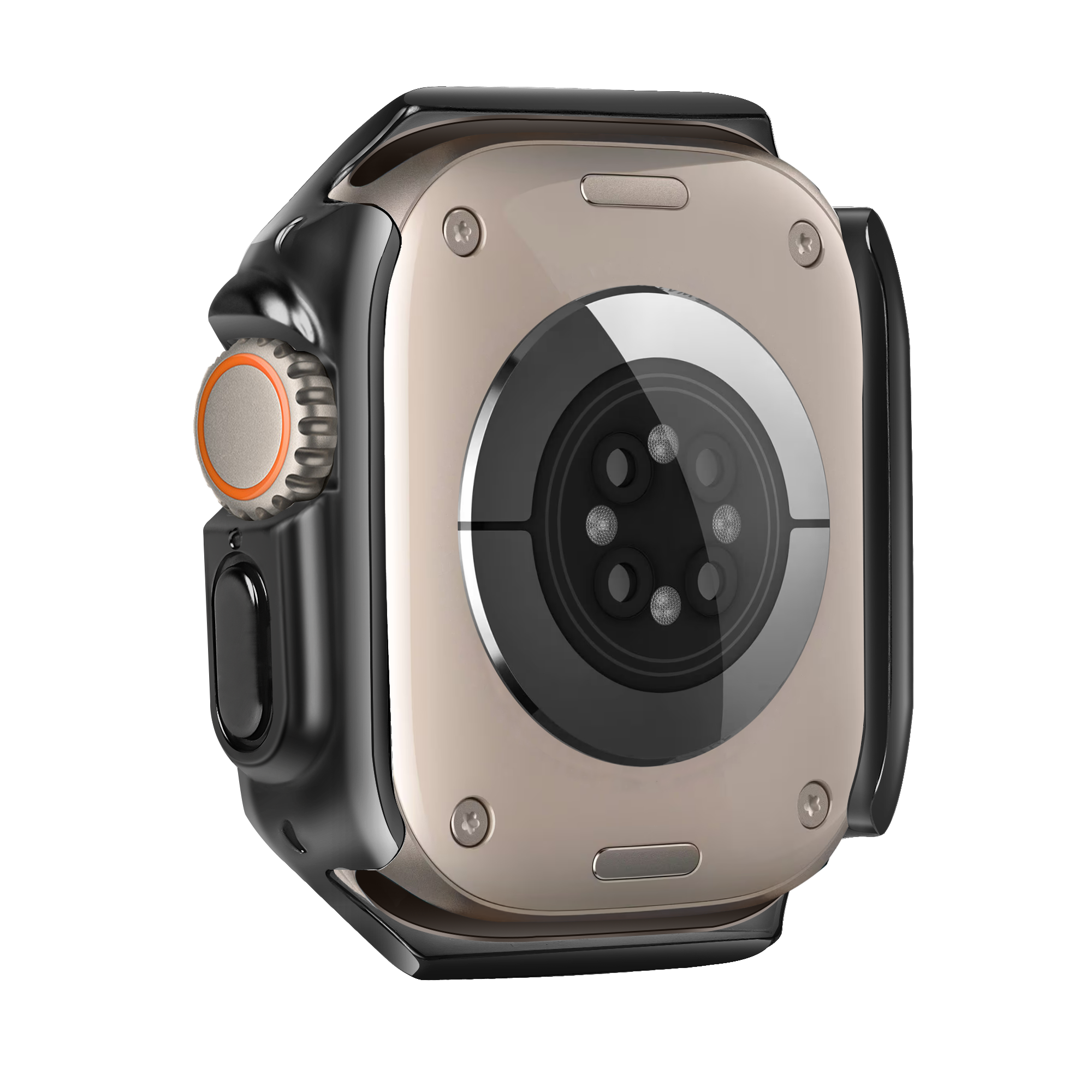 Bandz Apple Watch Ultra - 49mm Galvanized TPU Case  (Black)