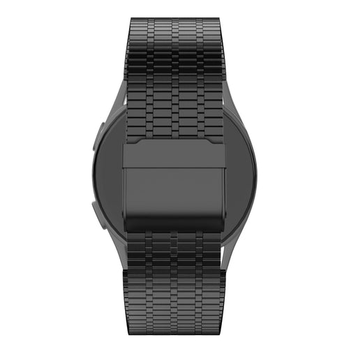 Bandz OnePlus Watch 3 verstelbare stalen band (zwart)